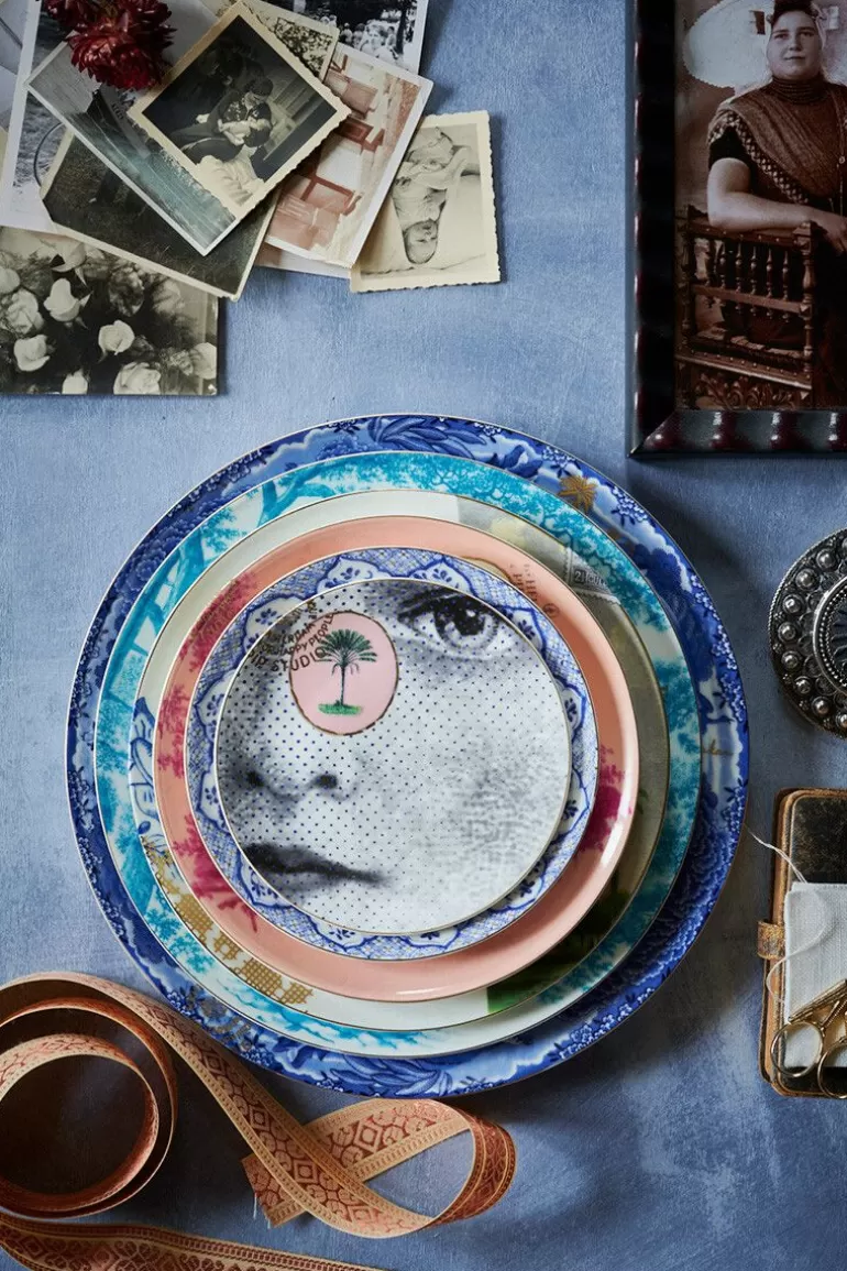 Assiette à Pâtisserie Vintage Papillon Bleu 15 cm - Collection Pip Studio, Style Bohème Chic