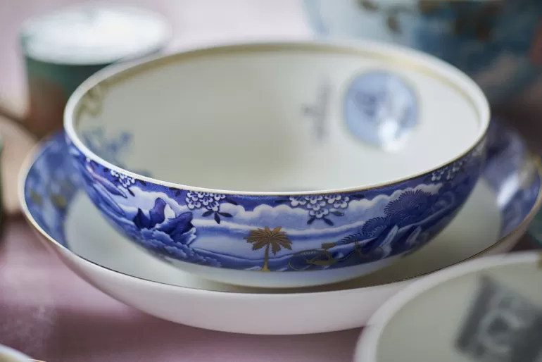 Pip Studio - Assiette à Soupe Traditionnelle 'Heritage' Bleu Frontière - 25,5 cm