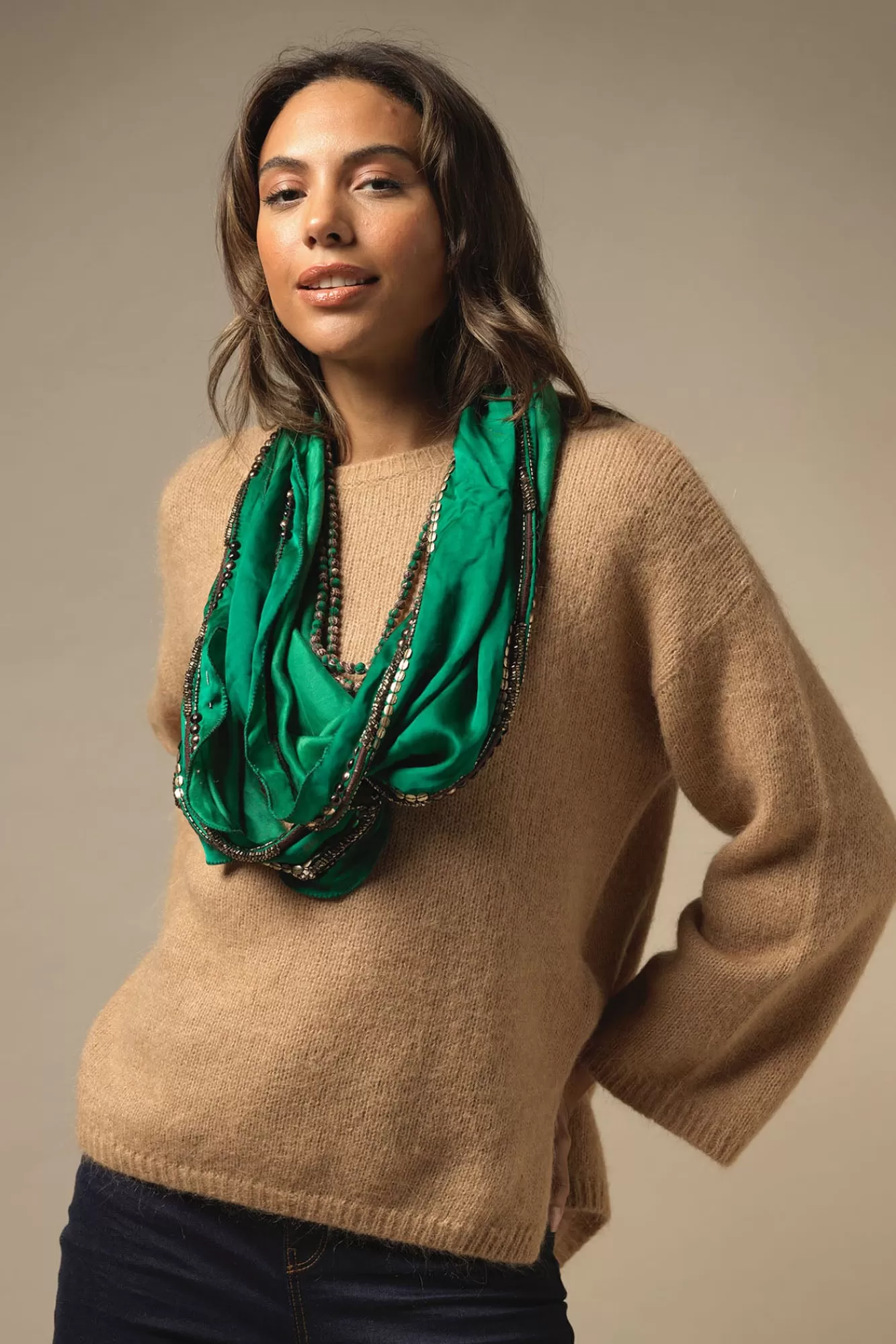 Écharpe-Collier Artisanal 