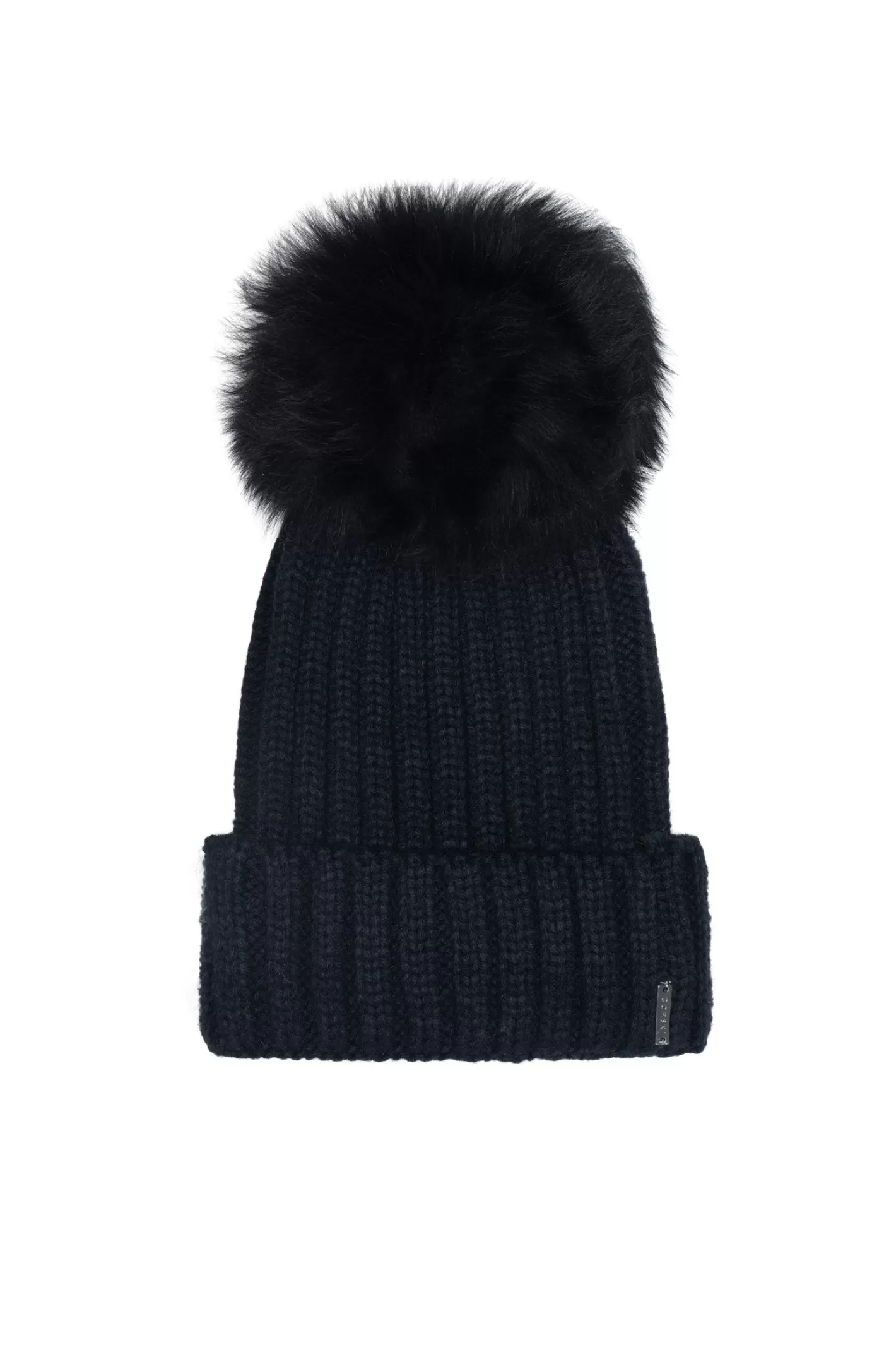 Bonnet Tricoté Main GORSKI Montréal - Toque Femme avec Pompon d'Agneau Luxueux