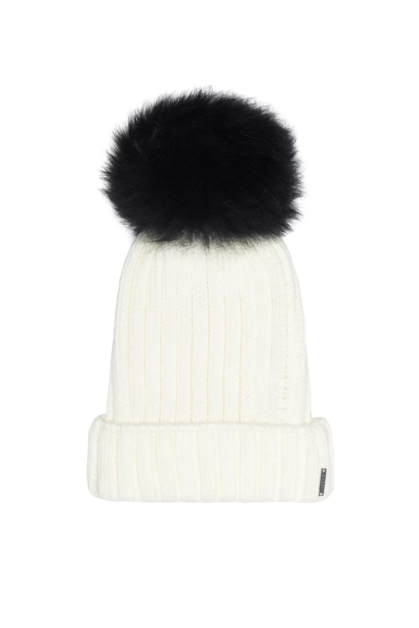 Bonnet Tricoté Main GORSKI Montréal - Toque Femme avec Pompon d'Agneau Luxueux