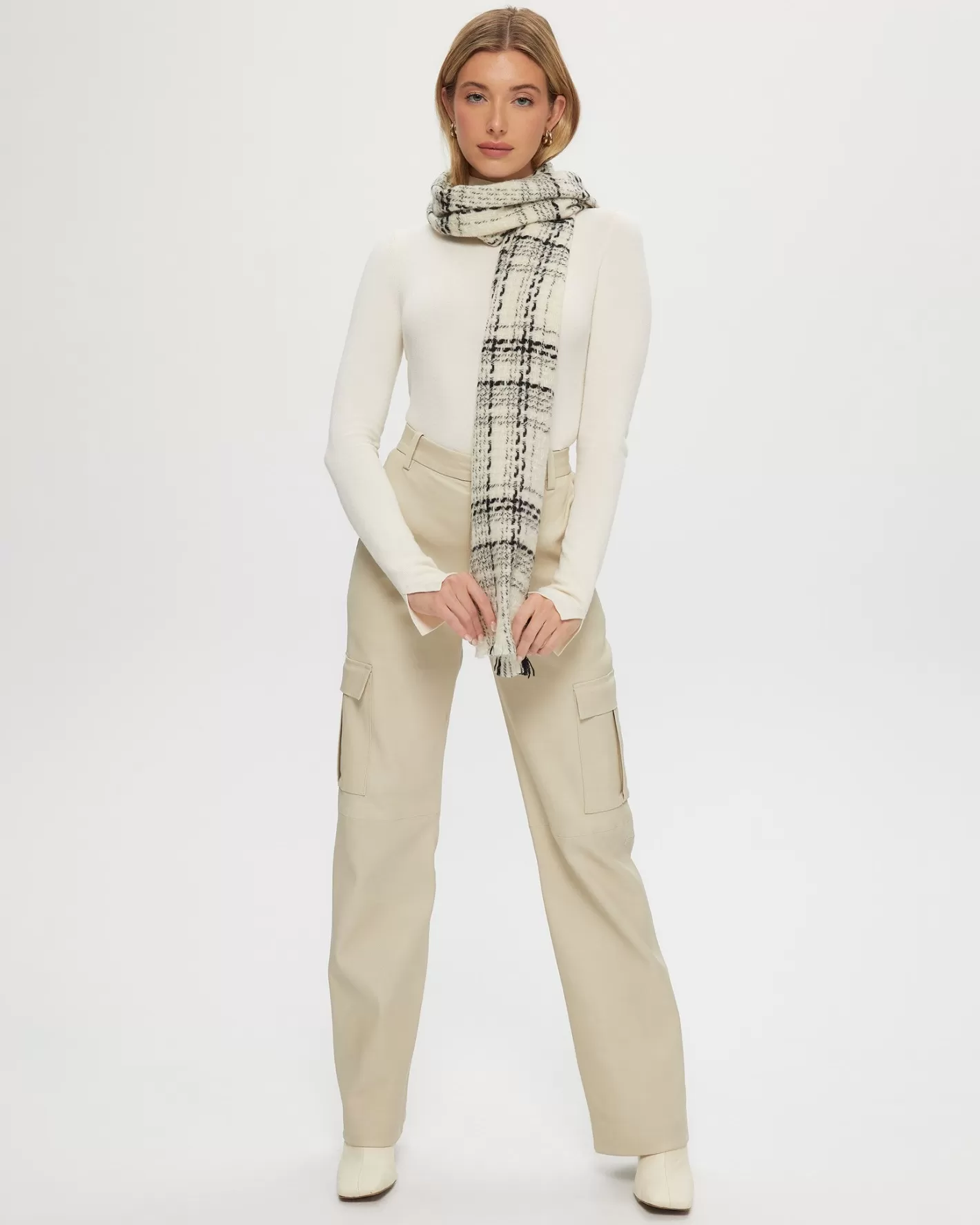 Écharpe en Cachemire Tricoté Montréal – Collection Exclusive GORSKI Pour Femme
