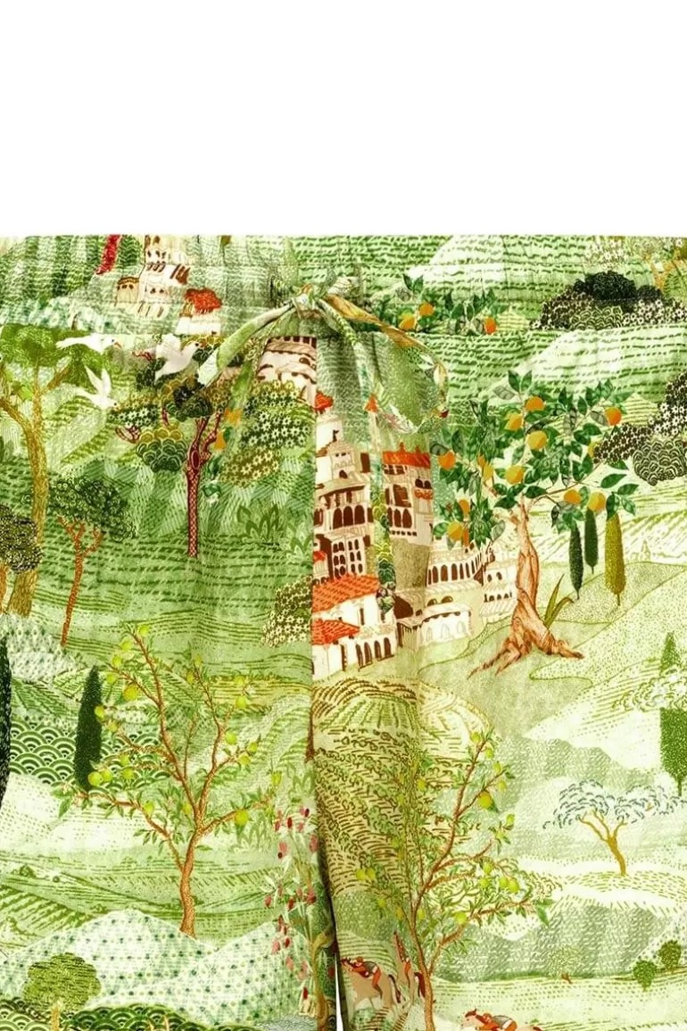 Pip Studio Bermuda d'Été Inspiré de la Toscane - Vert Frais, Style Décontracté Élégant