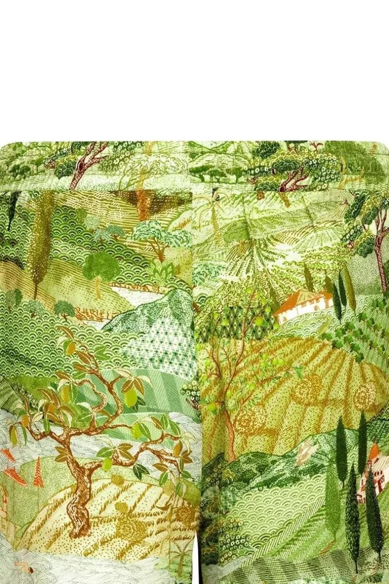 Pip Studio Bermuda d'Été Inspiré de la Toscane - Vert Frais, Style Décontracté Élégant