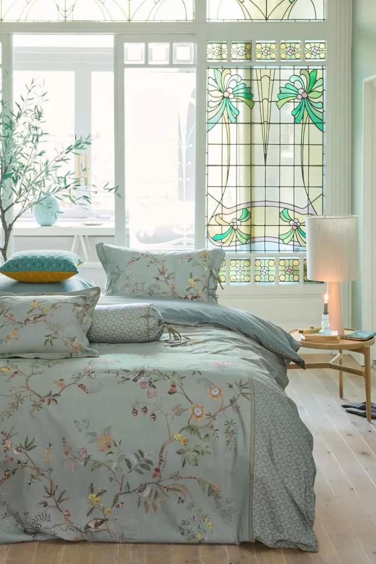 Taie d'oreiller Pip Studio - Motif automnal en bleu clair | Collection exclusive en promotion