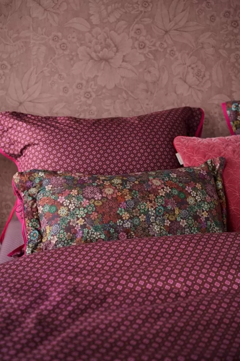 Taie d'oreiller élégante Tutti-I-Fiori - Rouge foncé intense | Édition limitée | Promotion exclusive