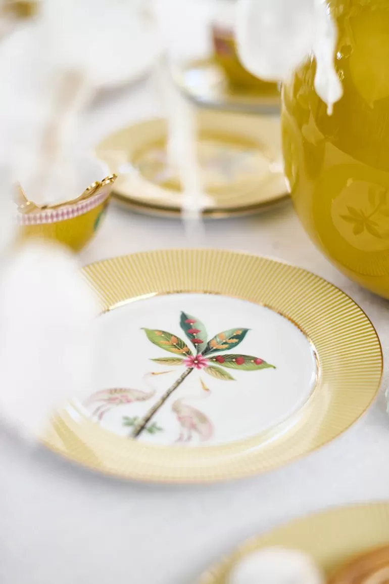 Assiette Petit-Déjeuner La Majorelle - Collection Pip Studio | 21 cm en Céramique Jaune Soleil à Prix Doux