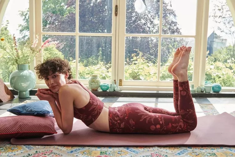 Pip Studio - Legging Sportif Long Isola - Rouge Bordeaux Profond - Confort Élégant pour Entraînement Intense