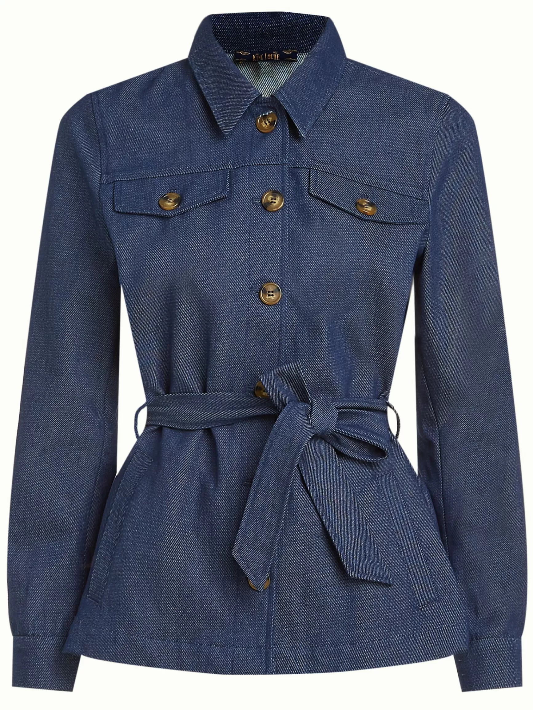 Veste Femme King Louie Lia - Doudoune Hennite Hiver 2024, Coupe Slim Parka Style Urbain