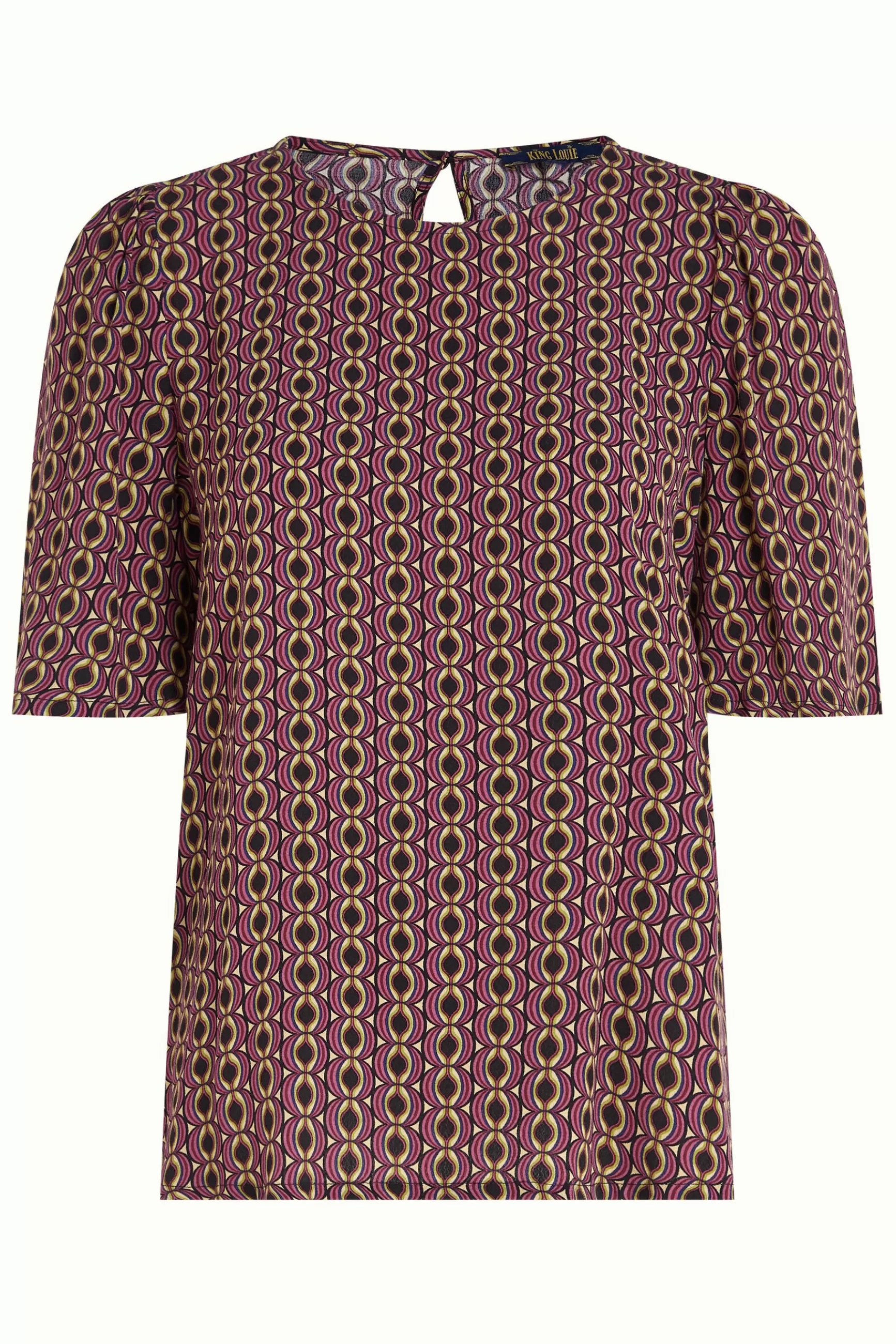 DAMES Collection Printemps 2024 - Haut Femme Élégant King Louie Lizzy, Design Tendance Hoopah pour Silhouette Rafinée