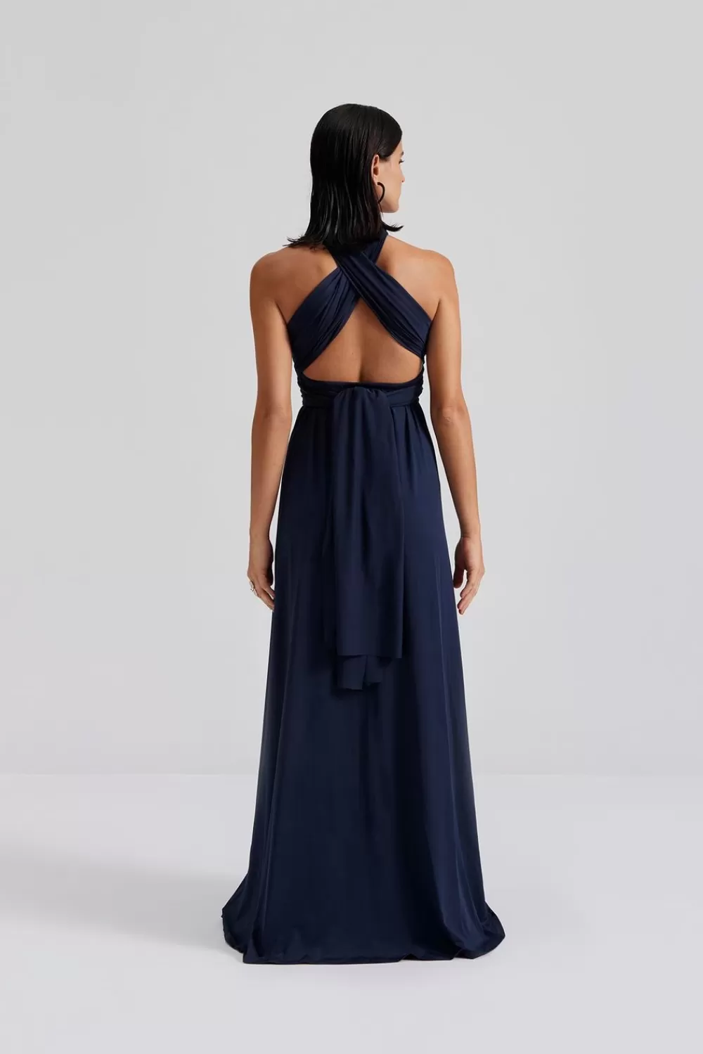 Robe longue élégante Malina Lola bleu nuit - Nouvelle collection printanière