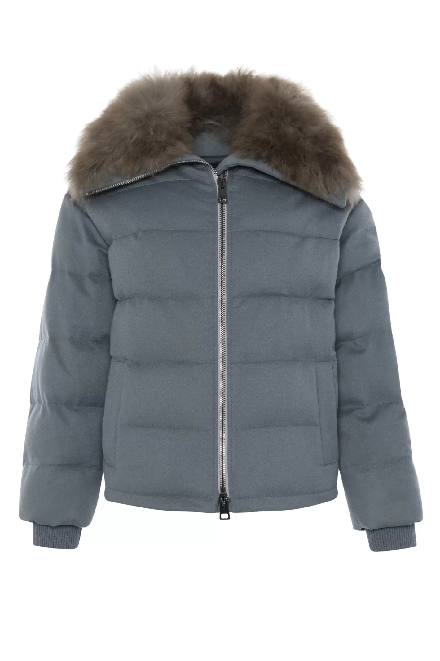 Veste femme GORSKI Montréal – Doudoune en cachemire Loro Piana avec col en poils de chèvre sélectionnés pour une élégance nordique