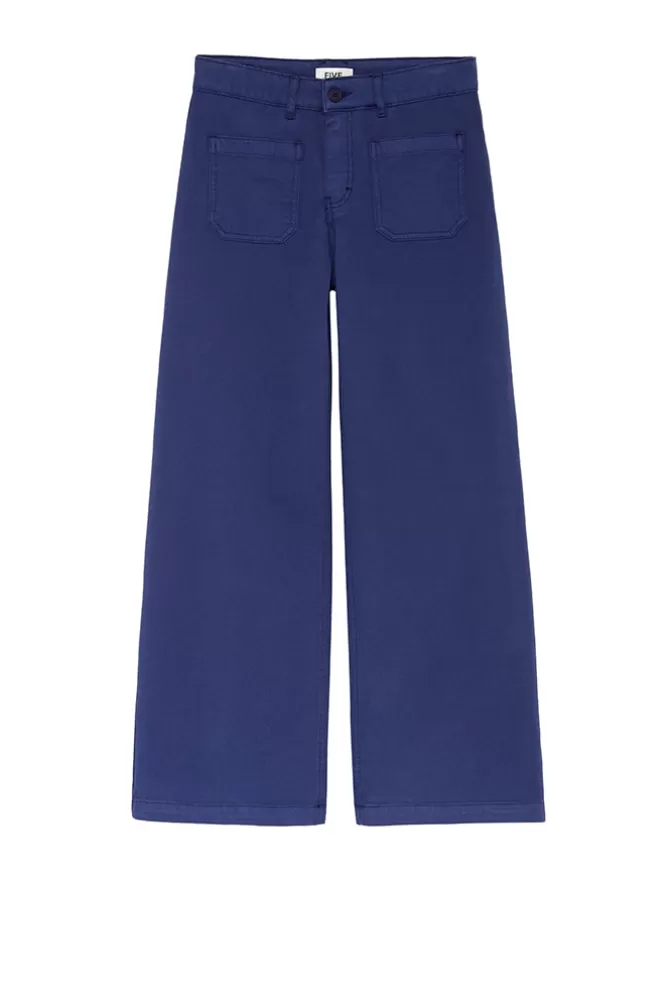 Pantalon Jean Five - Modèle Lucia-100 Détail ajusté - Taille confortable - Denim stretch premium 

（：，，，，）