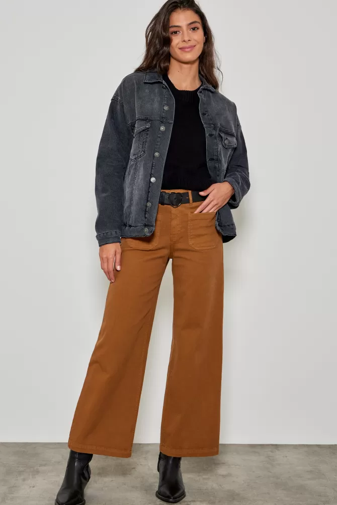 Pantalon Jean Five - Modèle Lucia-100 Détail ajusté - Taille confortable - Denim stretch premium 

（：，，，，）