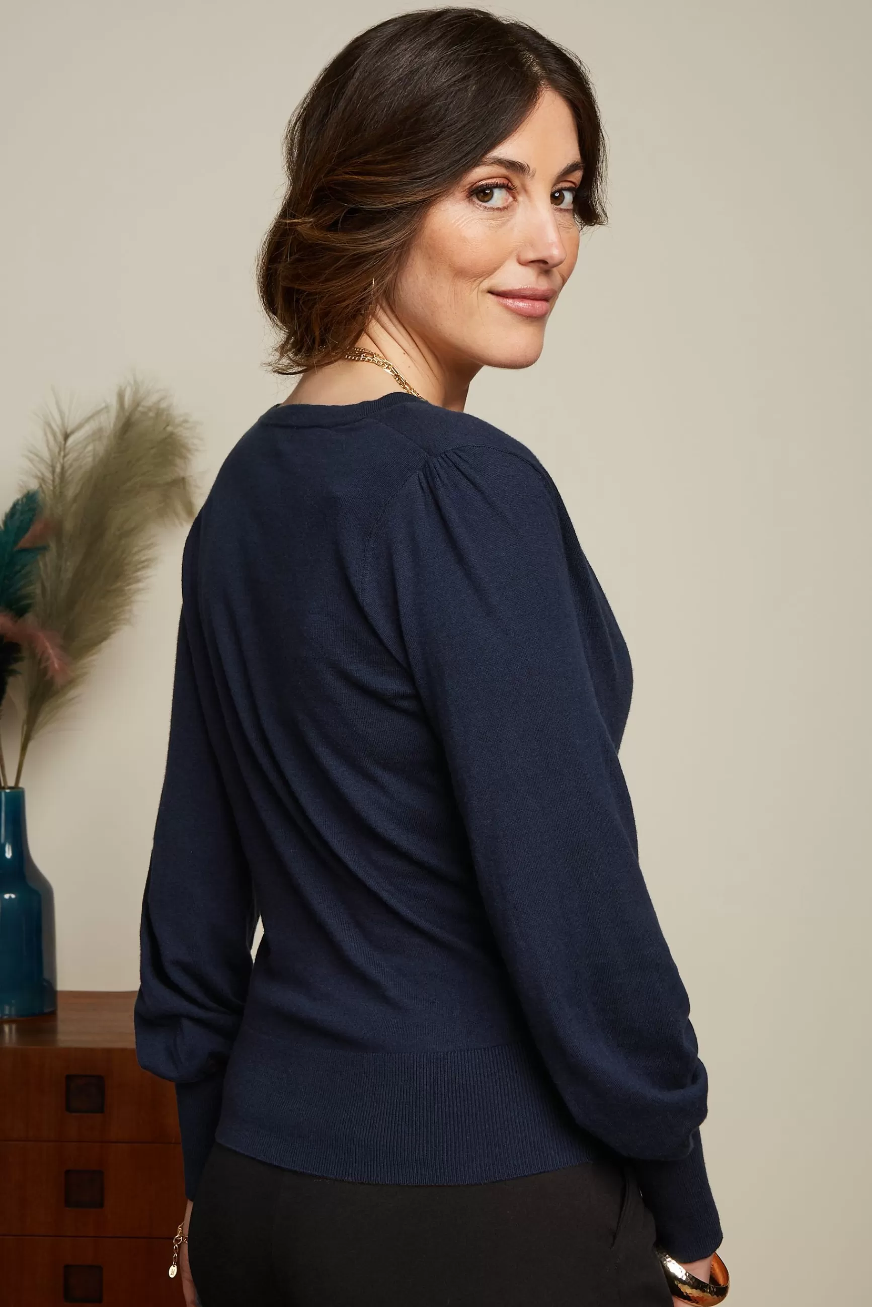 Blouse Femme Élégante Drapé Enveloppant - Coupe Confortable Printemps-Été 2024 - Style Cocoon Léger Collection King Louie Lulu