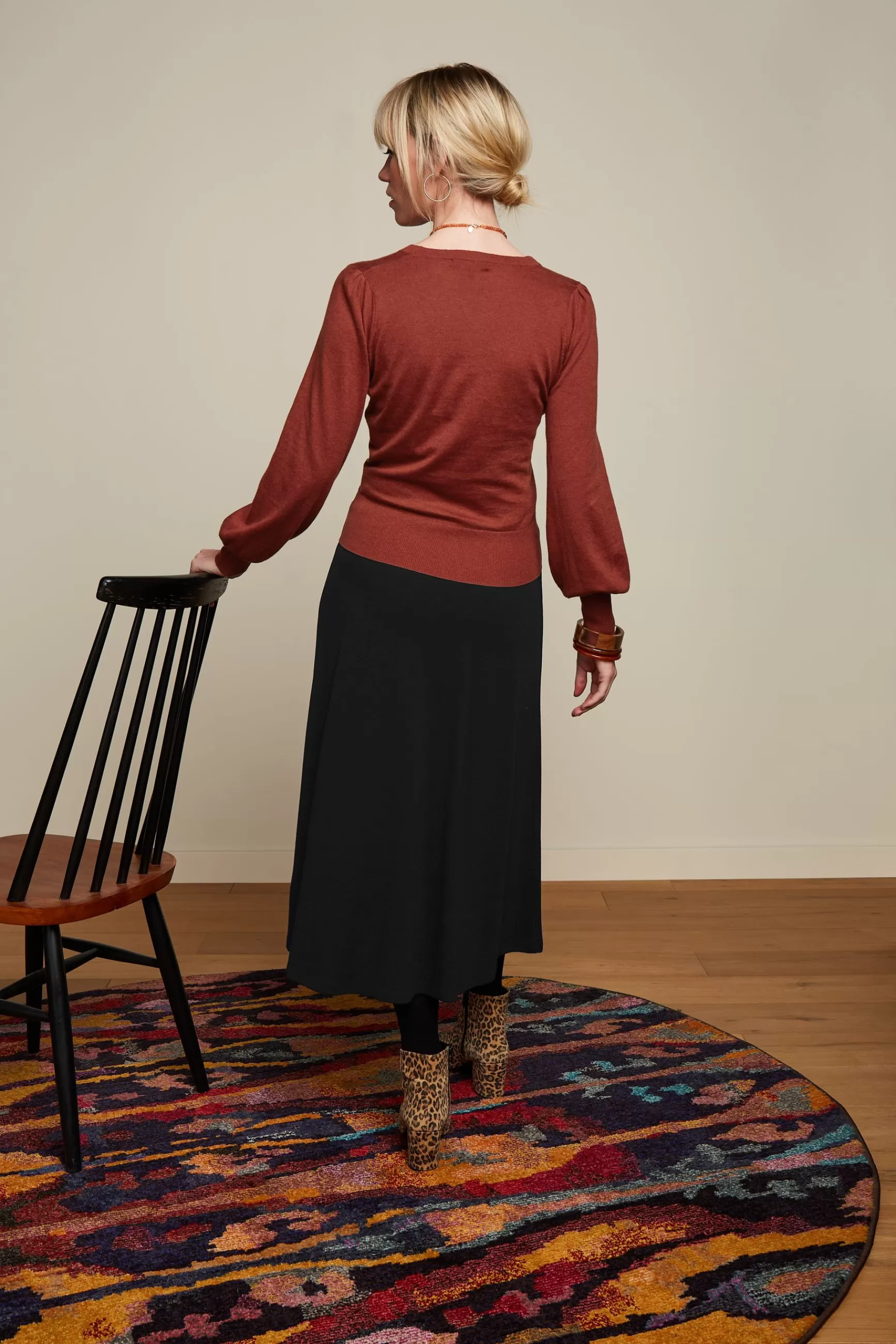 DAMES - Top Enveloppant Lulu King Louie - Silhouette Cocon Douillet à Enroulement