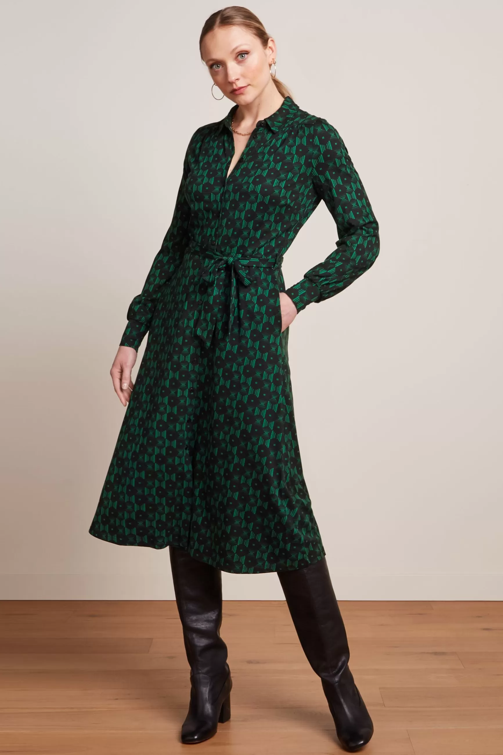 Robe Maisie Printanière King Louie - Style Élégant Femme, Tonalité Marvin Polyvalente