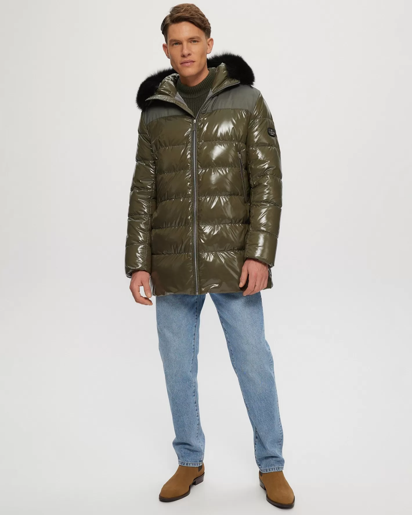 Parka hiver montréalais GORSKI pour homme – Doudoune chaude après-ski avec capuche amovible en agneau Toscane – Confort ultime et style montagnard chic