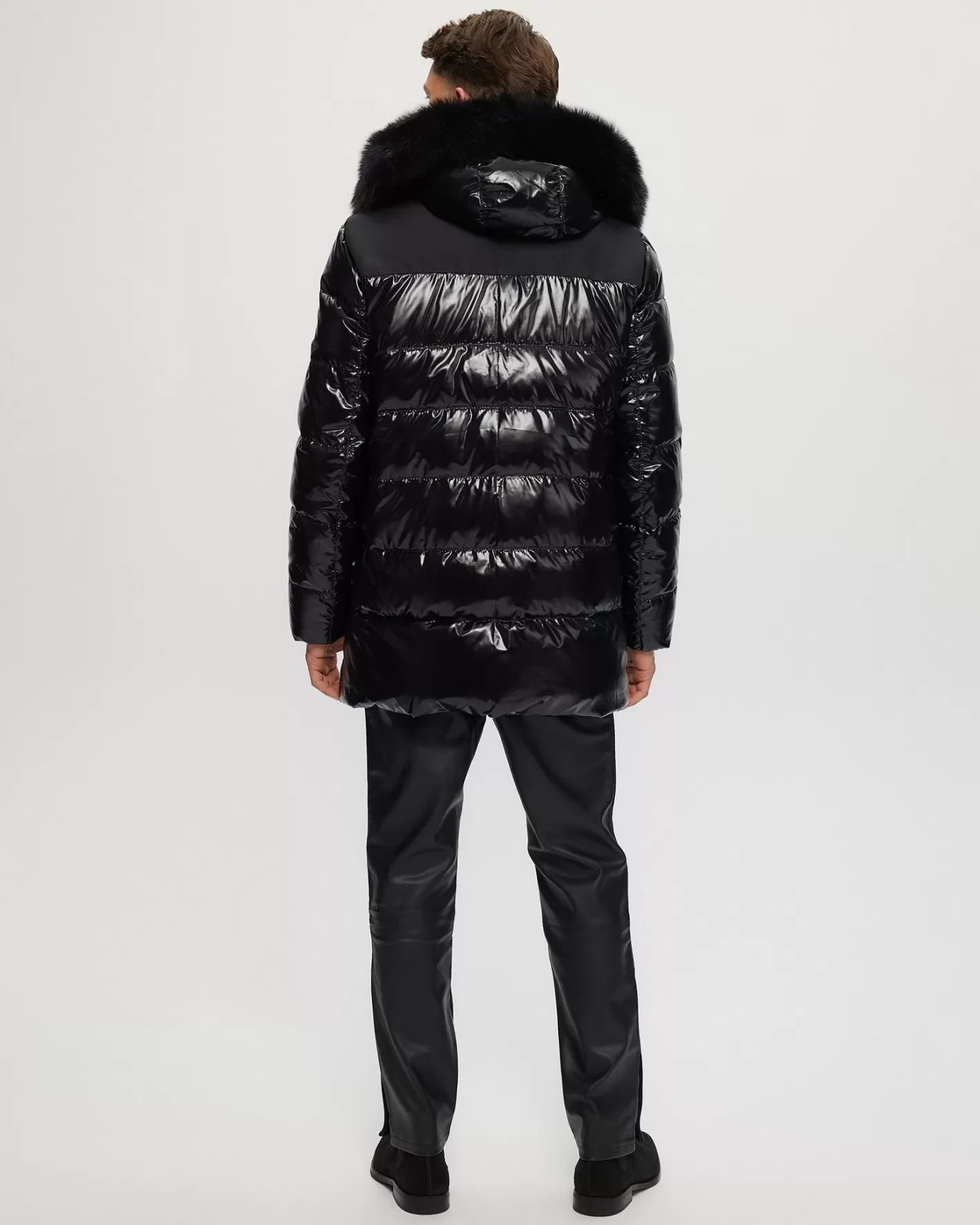 Parka hiver montréalais GORSKI pour homme – Doudoune chaude après-ski avec capuche amovible en agneau Toscane – Confort ultime et style montagnard chic