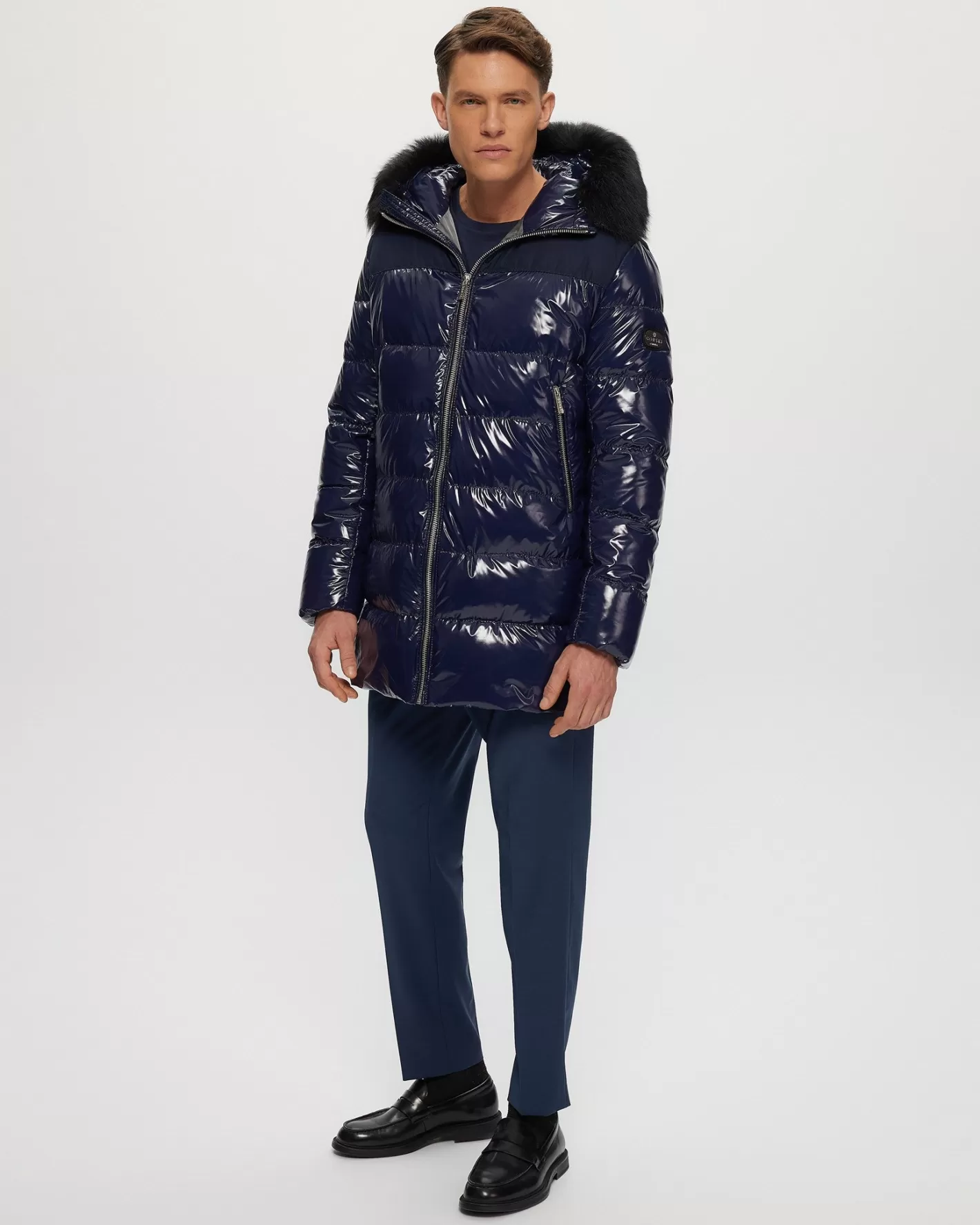 Parka hiver montréalais GORSKI pour homme – Doudoune chaude après-ski avec capuche amovible en agneau Toscane – Confort ultime et style montagnard chic