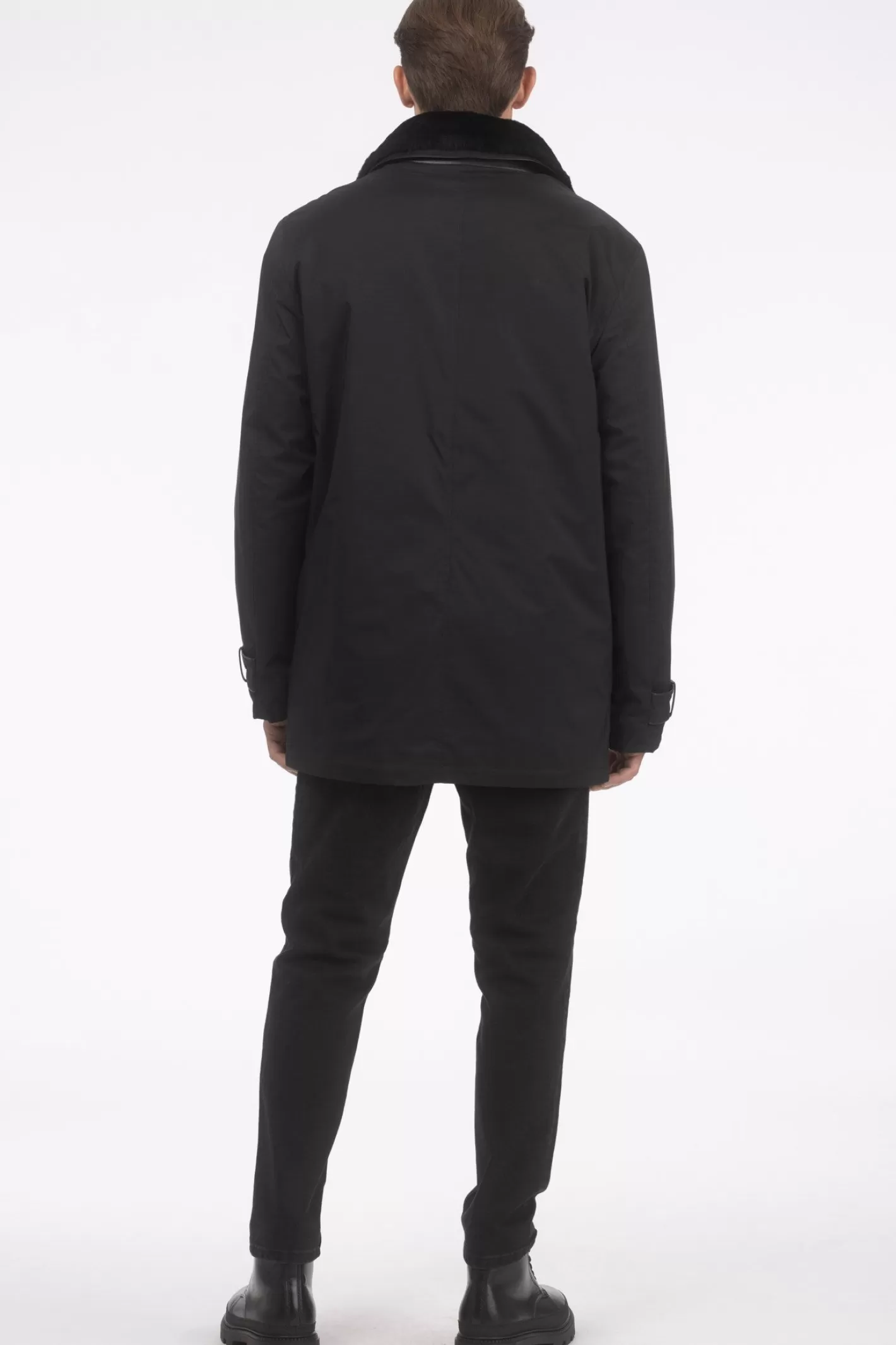 Manteau GORSKI Montréal pour Homme - Doublure et Col en Agneau Shearling Premium Détachables