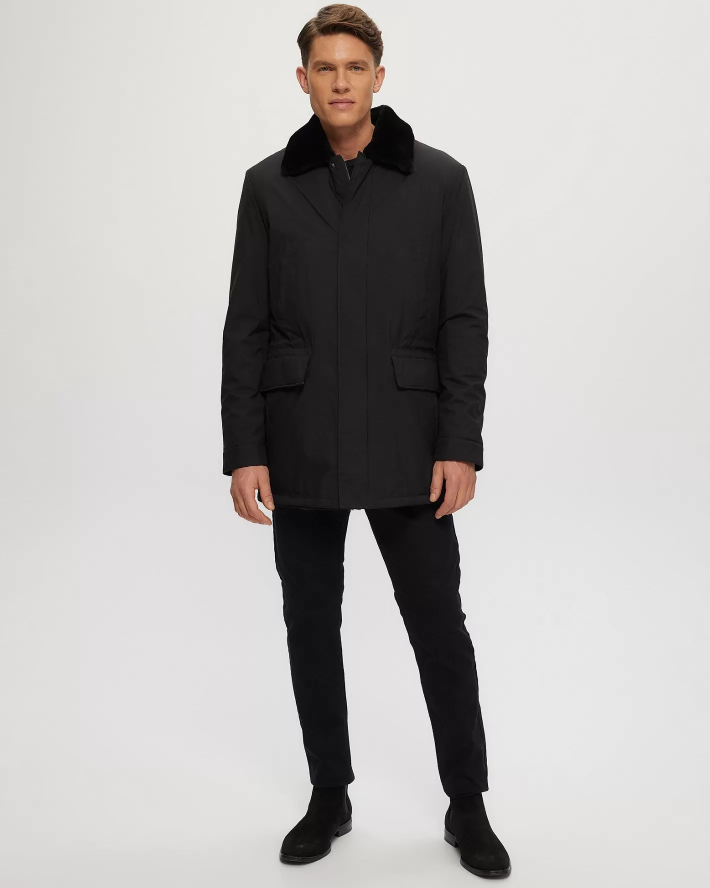 GORSKI Montréal – Veste Matelassée pour Homme avec Doublure en Agneau Shearling Haut de Gamme