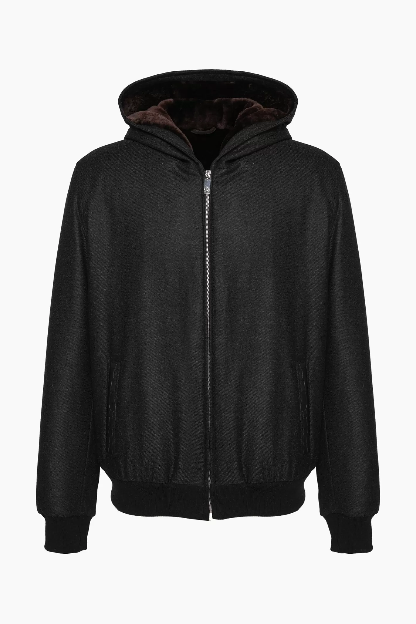 Veste d'hiver pour homme GORSKI Montréal - Mélange luxueux de cachemire Loro Piana et laine vierge avec doublure intérieure en agneau shearling premium