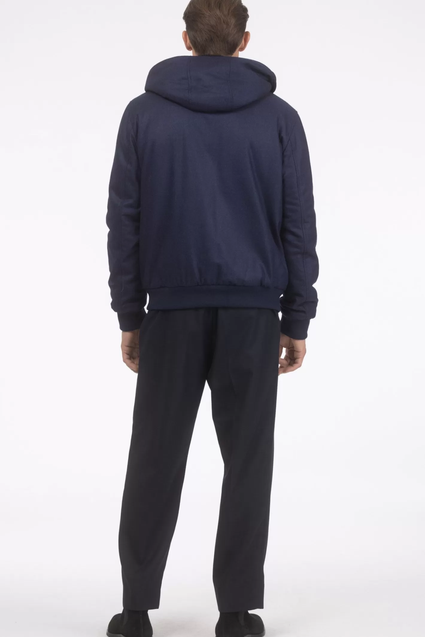 Veste d'hiver pour homme GORSKI Montréal - Mélange luxueux de cachemire Loro Piana et laine vierge avec doublure intérieure en agneau shearling premium