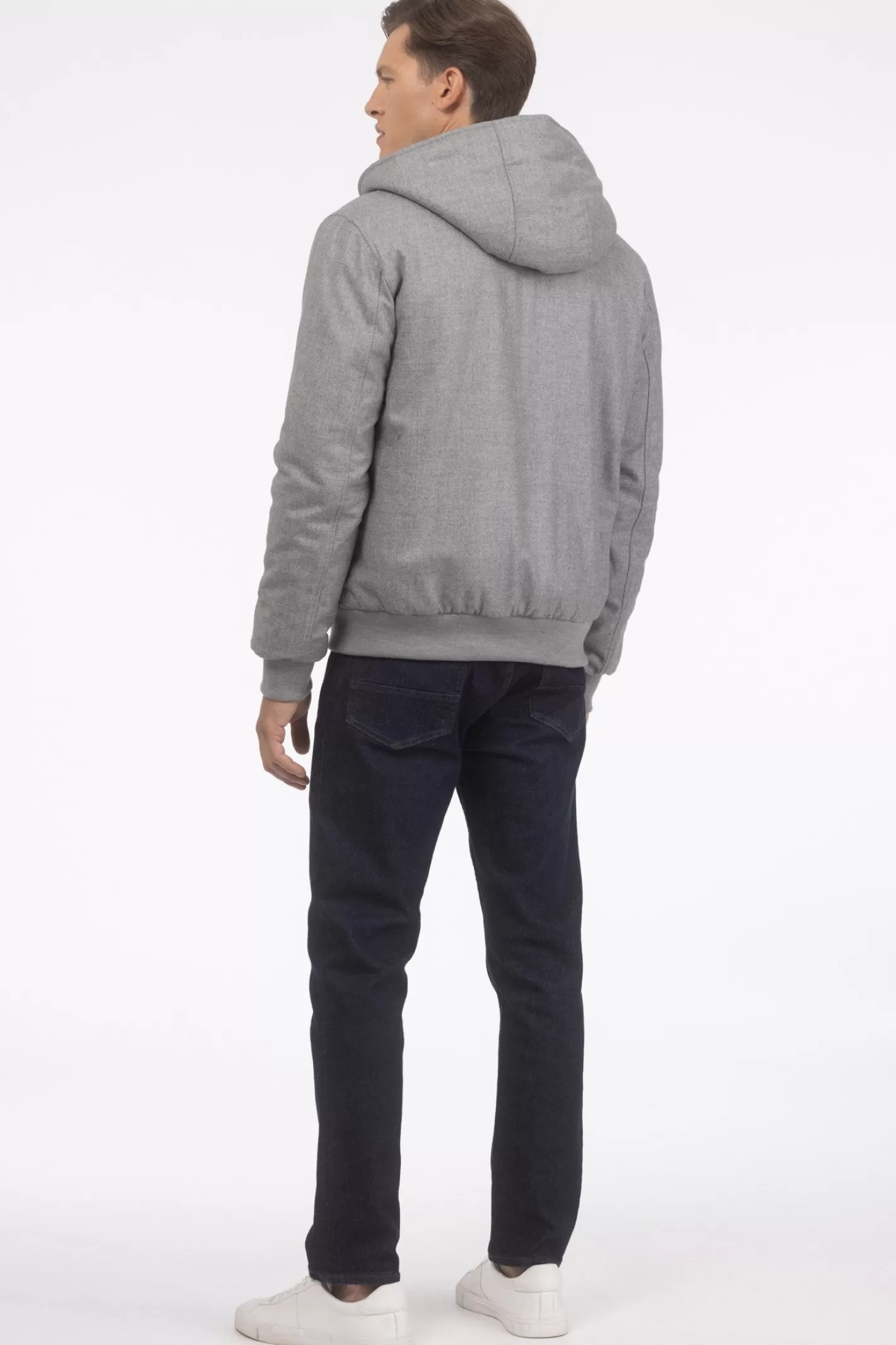 Veste d'hiver pour homme GORSKI Montréal - Mélange luxueux de cachemire Loro Piana et laine vierge avec doublure intérieure en agneau shearling premium