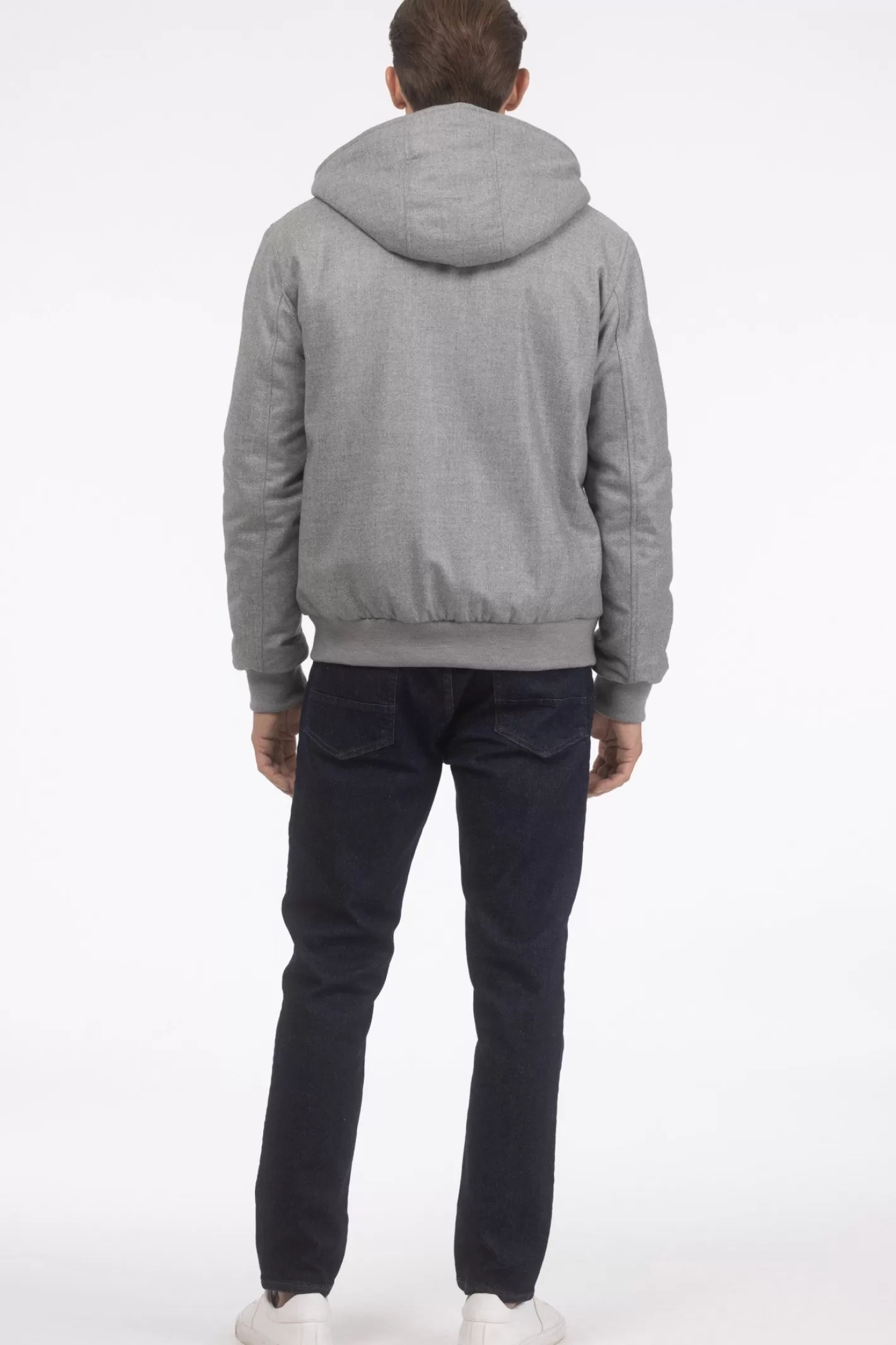 Veste d'hiver pour homme GORSKI Montréal - Mélange luxueux de cachemire Loro Piana et laine vierge avec doublure intérieure en agneau shearling premium