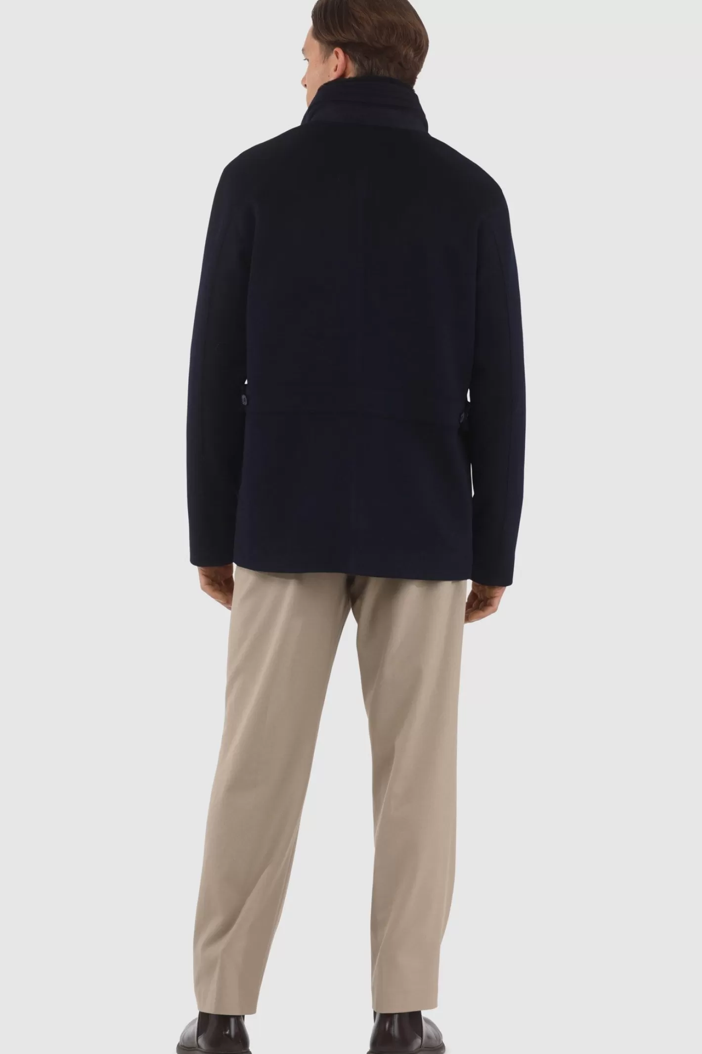 Veste Homme Montréal Hiver 2024 - Laine Loro Piana avec col en shearling sélectionné amovible par GORSKI