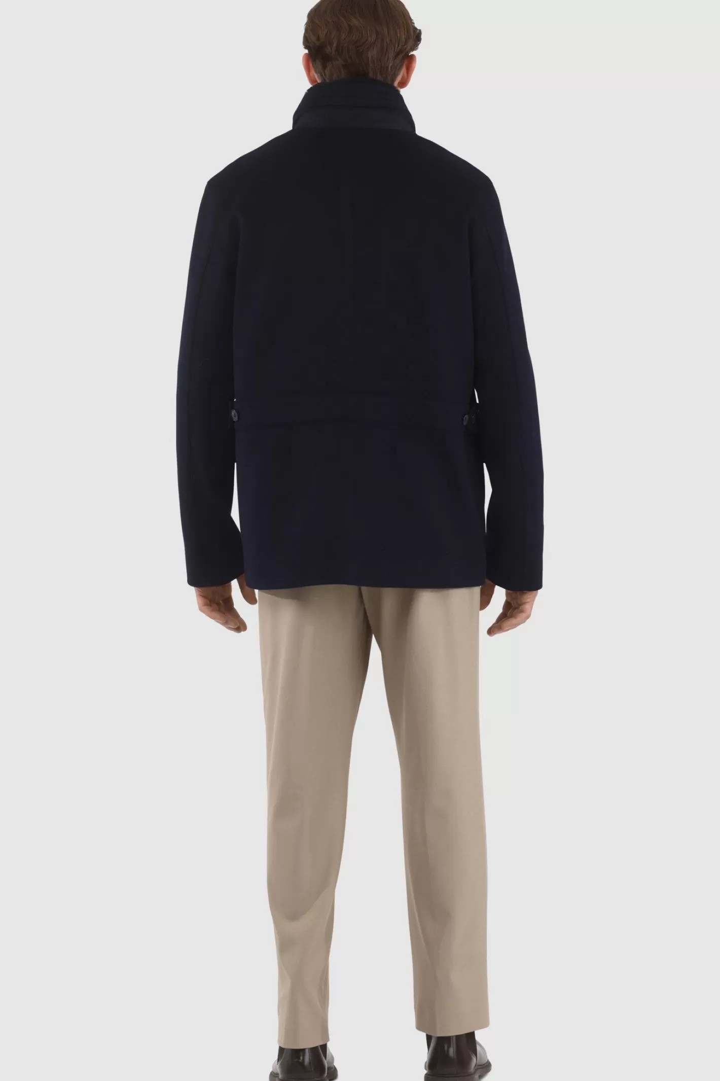 Veste Homme Montréal Hiver 2024 - Laine Loro Piana avec col en shearling sélectionné amovible par GORSKI
