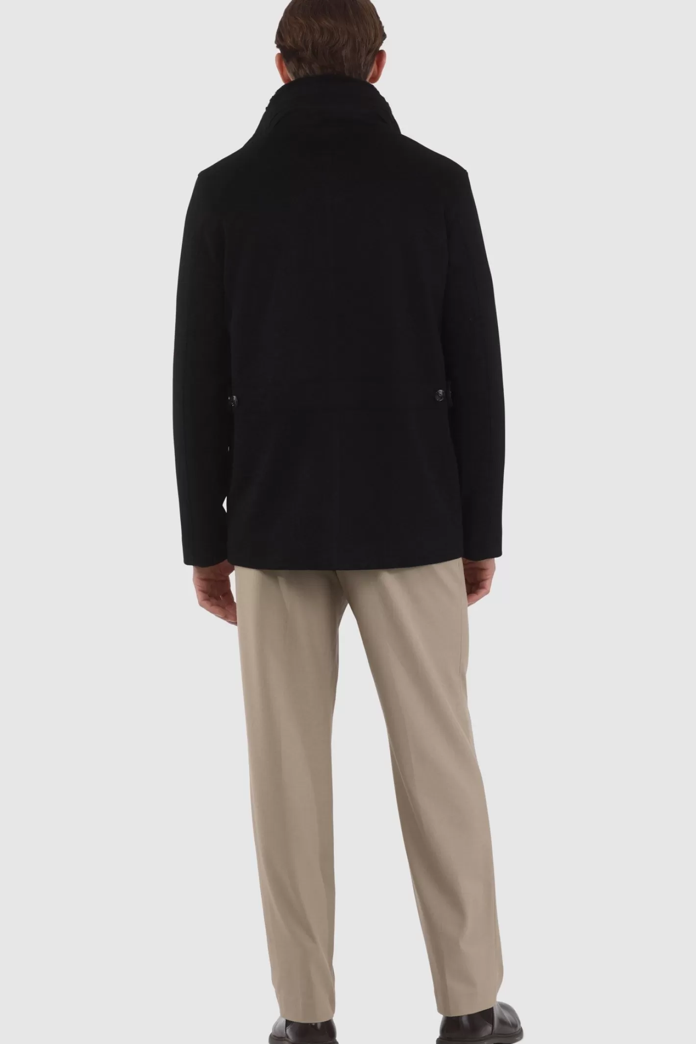 Veste Homme Montréal Hiver 2024 - Laine Loro Piana avec col en shearling sélectionné amovible par GORSKI
