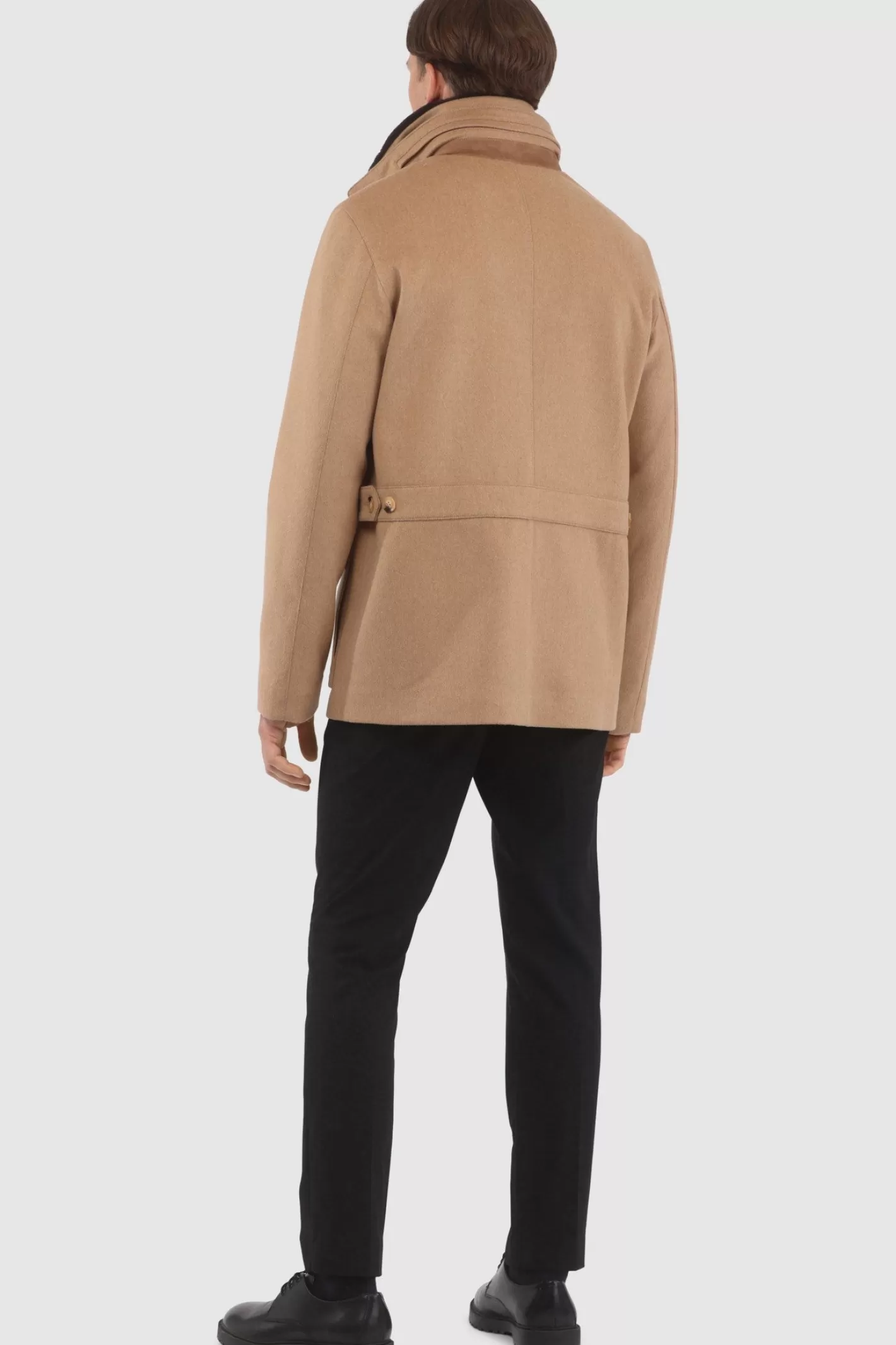 Veste Homme Montréal Hiver 2024 - Laine Loro Piana avec col en shearling sélectionné amovible par GORSKI