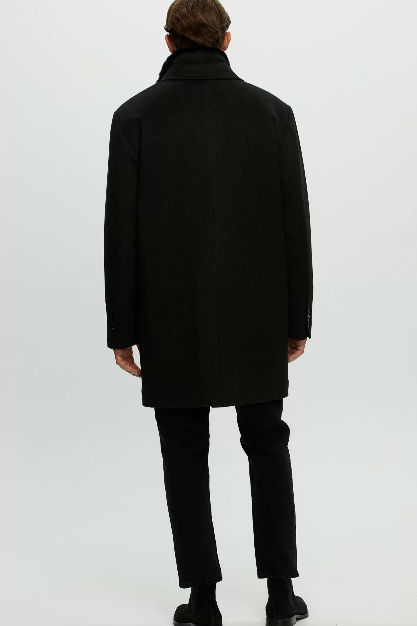 Veste décontractée en laine Loro Piana pour homme GORSKI Montréal - Finitions premium en agneau shearling sélectionné