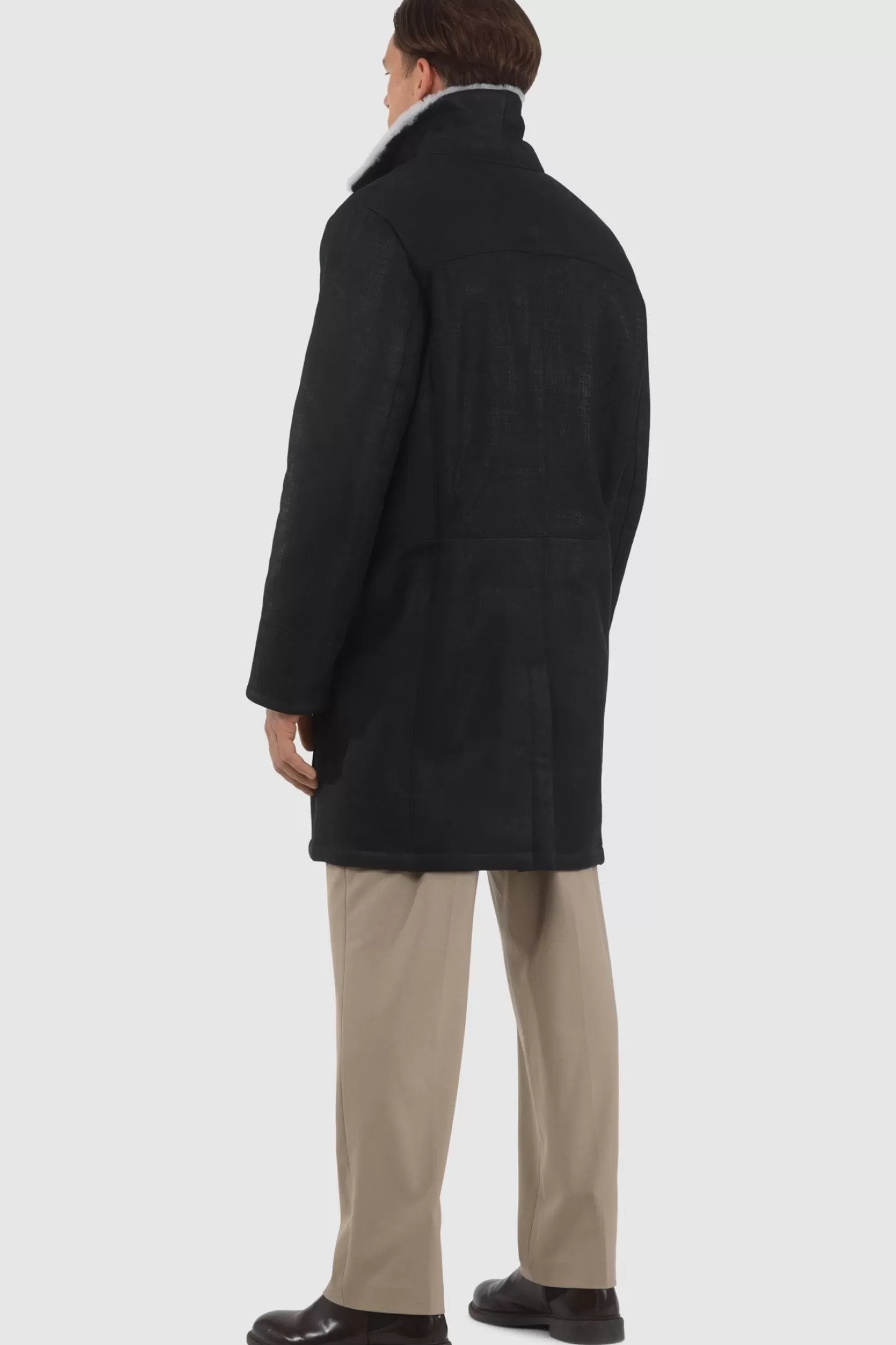Veste Courte Confortable en Laine Mérinos et Doudoune d'Agneau pour Homme - Collection Montréal by GORSKI