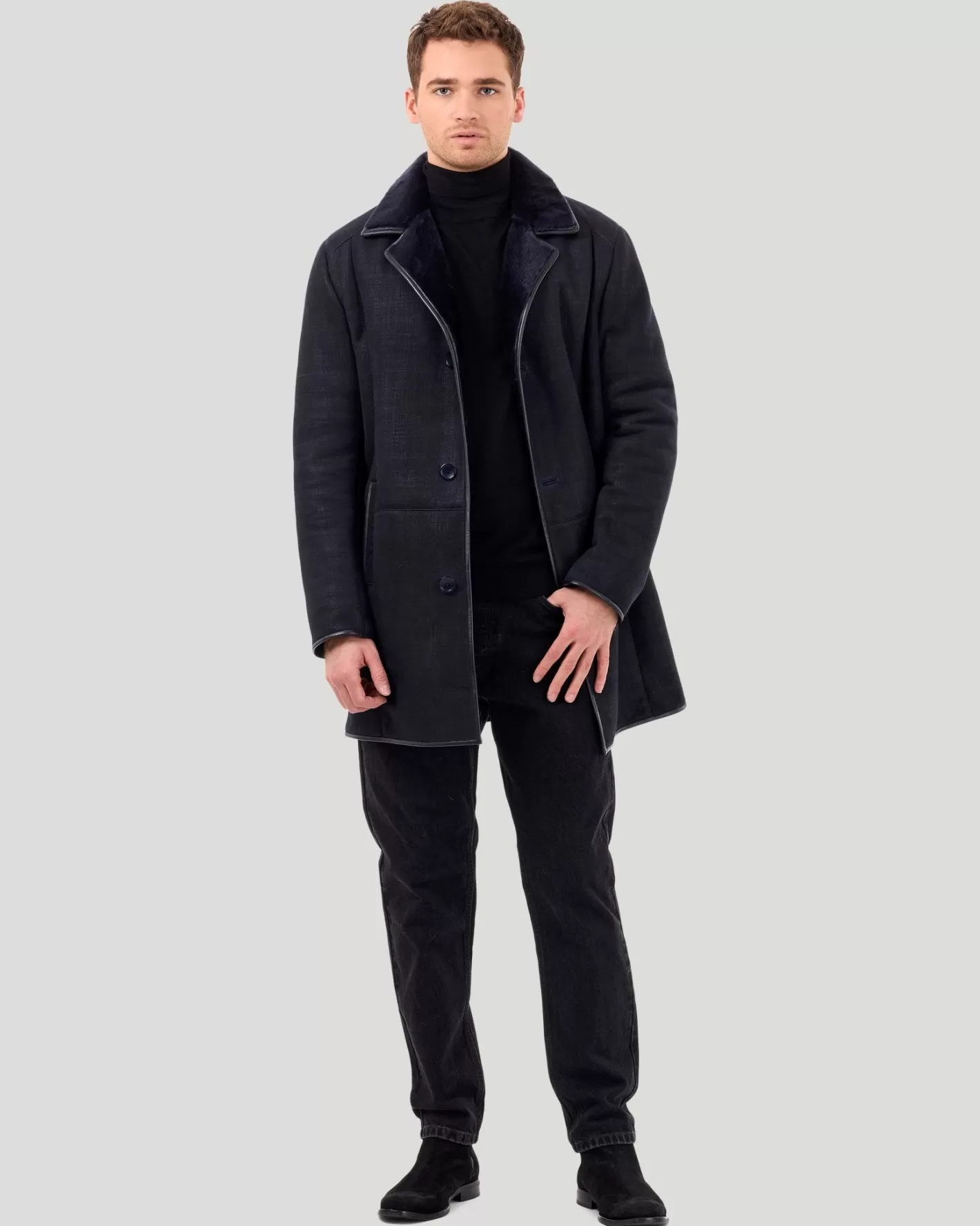 GORSKI Montréal – Veste en Mérinos et Agneau à Laine Vierge pour Homme | Confort Élégant pour la Saison