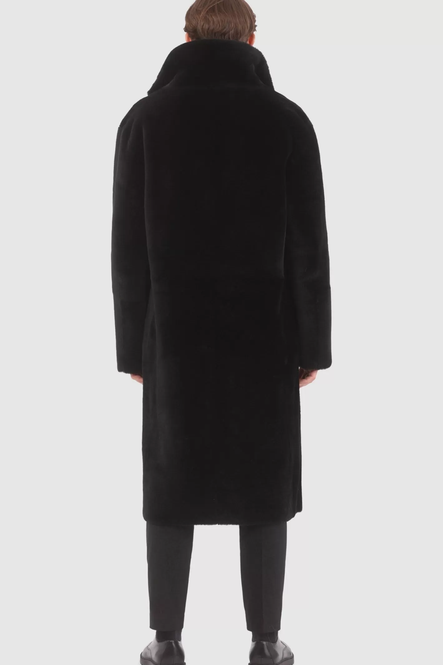 GORSKI Montréal – Manteau Réversible Double Face en Laine Mérinos et Agneau Shearling pour Homme – Confort Hivernal Élégant