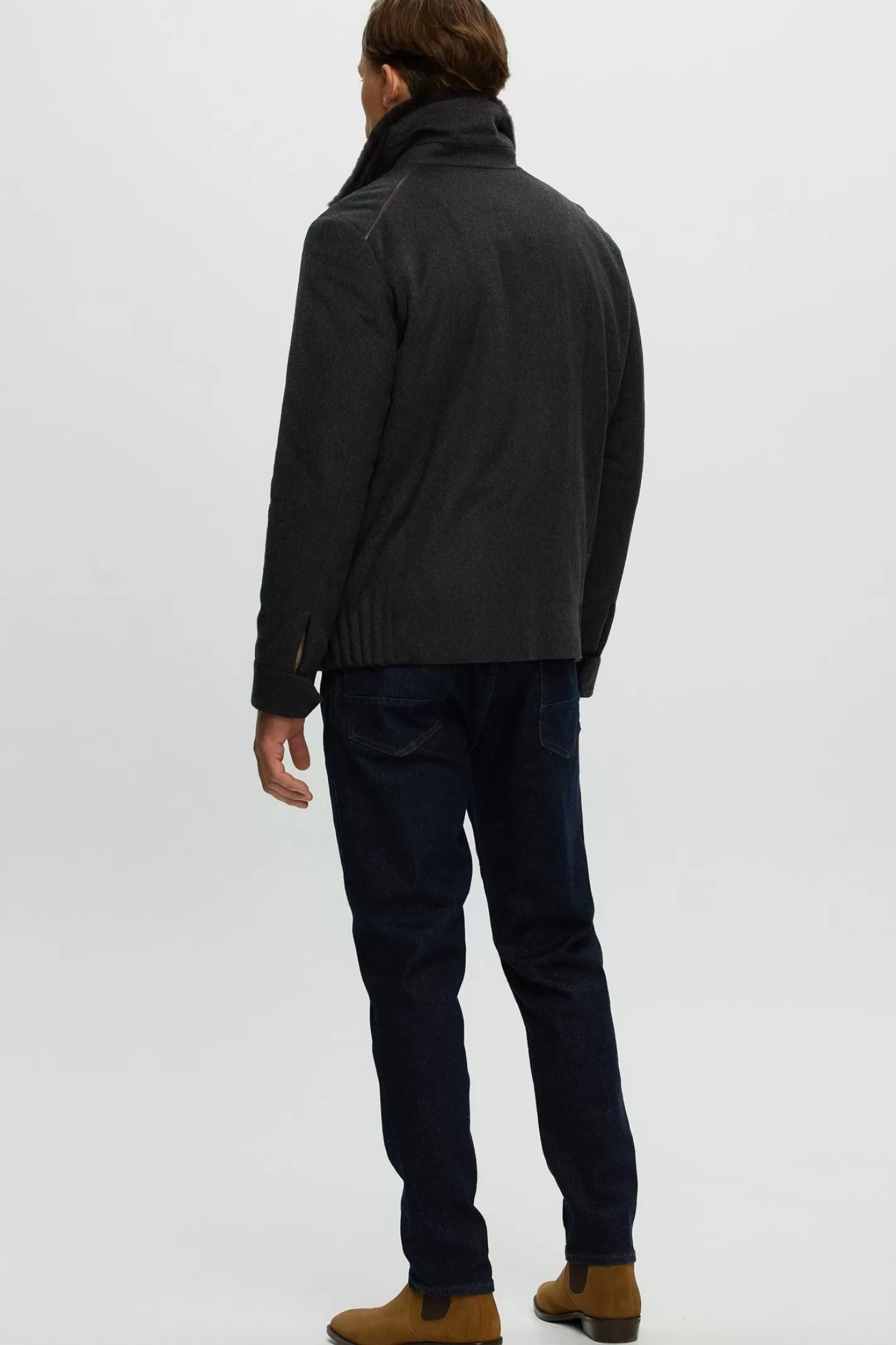 Veste GORSKI Montréal pour homme - Confort premium en tissu durable avec doublure en laine mérinos et agneau shearling