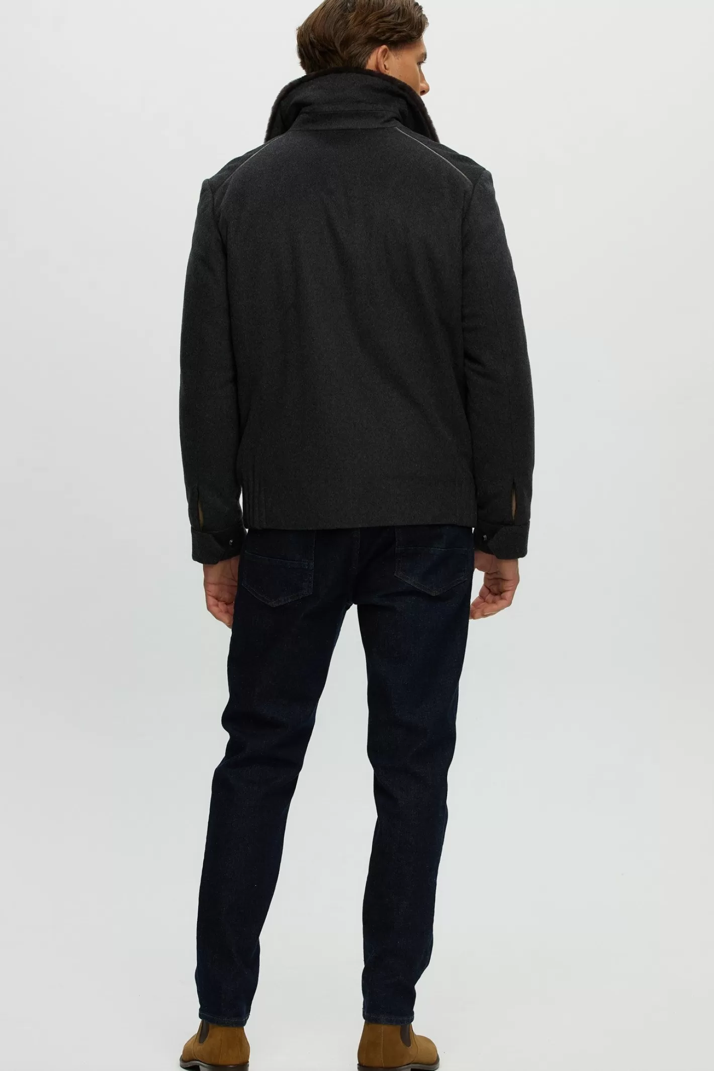 Veste GORSKI Montréal pour homme - Confort premium en tissu durable avec doublure en laine mérinos et agneau shearling