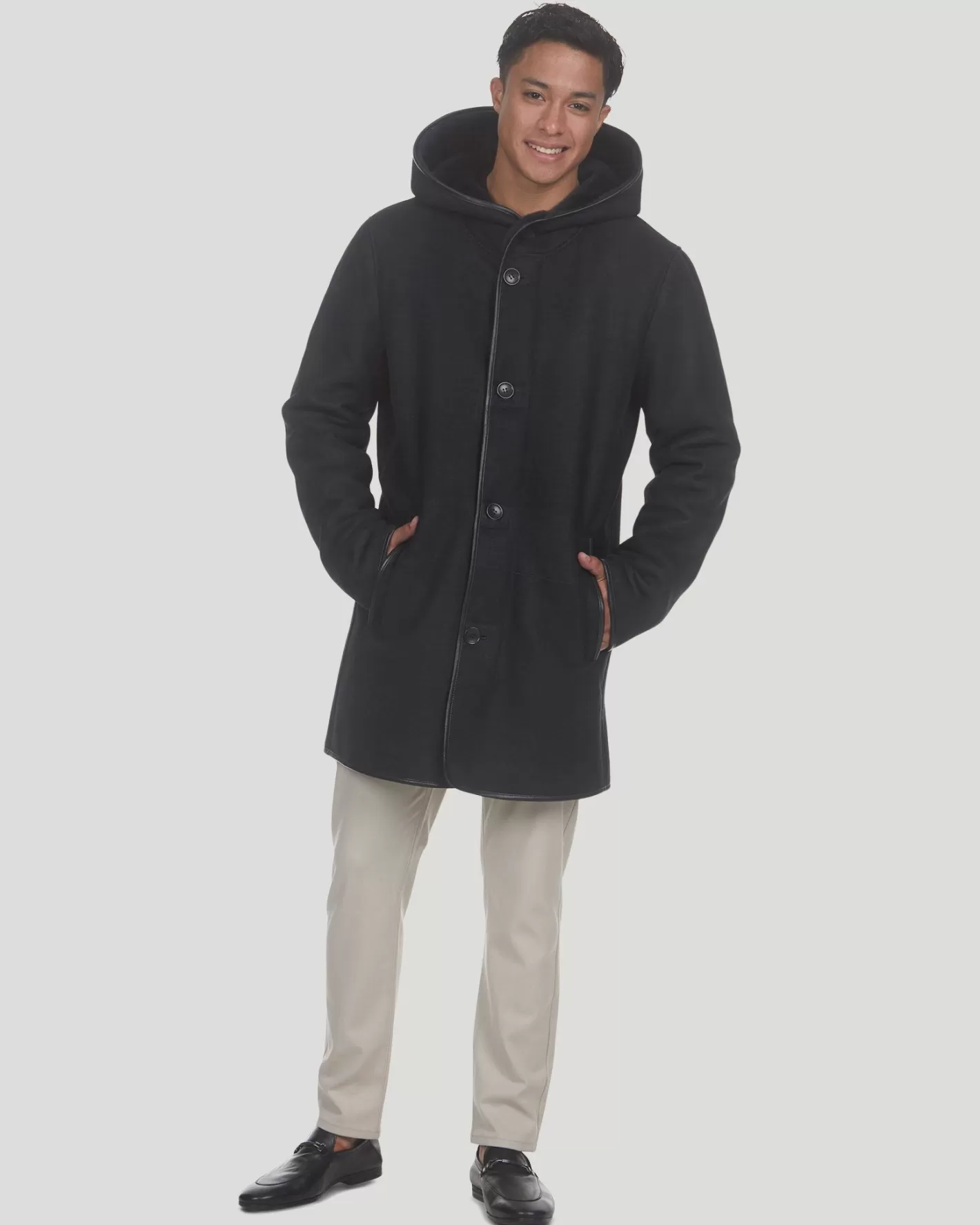 Parka Montréal GORSKI pour Homme - Doudoune Chaude en Agneau Shearling, Style Urbain Conçu pour l'Hiver