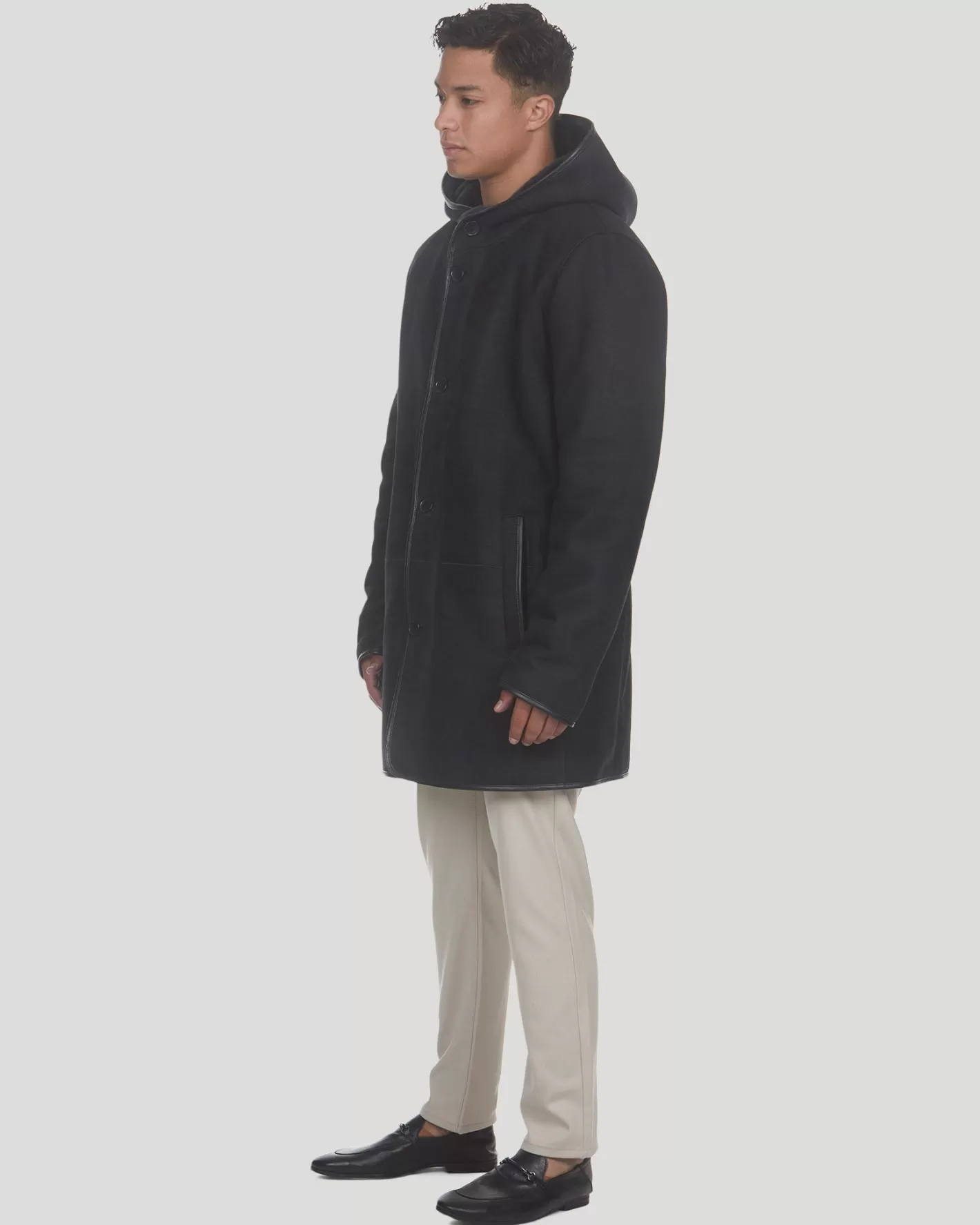 Parka Montréal GORSKI pour Homme - Doudoune Chaude en Agneau Shearling, Style Urbain Conçu pour l'Hiver