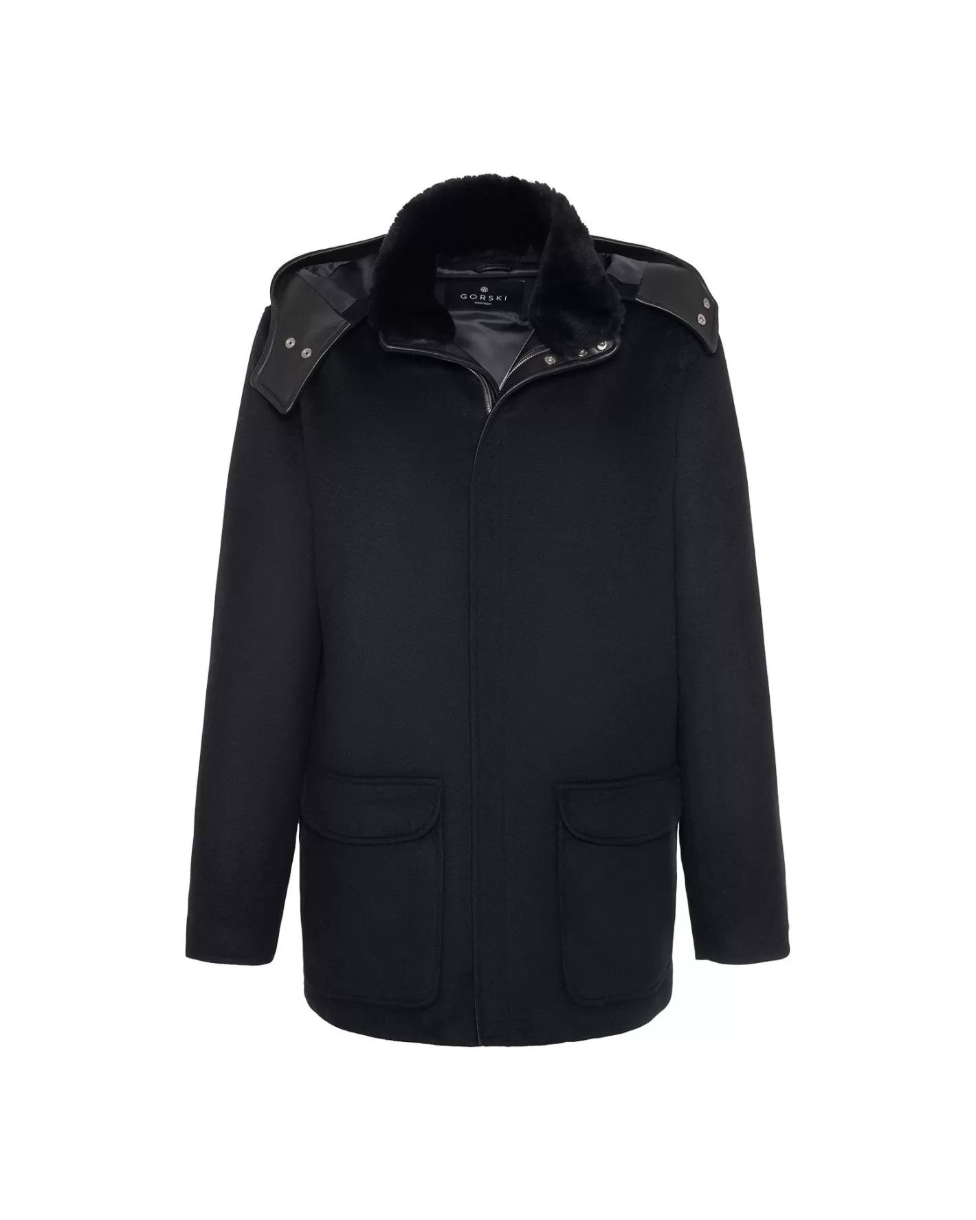 Parka d'Hiver GORSKI Montréal pour Homme - Capuche Amovible et Col en Agneau Shearling - Manteau en Laine Épaisse Coupe-Vent 

(Note: J'ai restructuré la formulation pour une lecture plus naturelle en français courant, ajouté des détails contextuels comme 