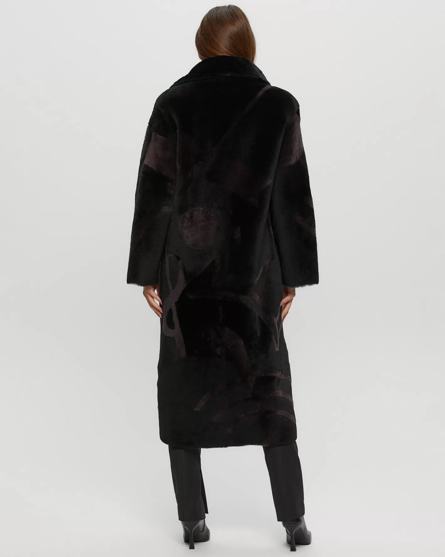 Manteau Femme GORSKI Montréal - Doudoune en Laine Mérinos et Toison d'Agneau avec Motifs Jacquard Artisanaux