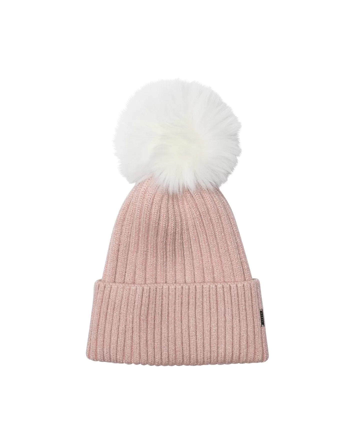 Bonnet femme hiver GORSKI Montréal - Laine mélangée à reflets métallisés, pompon doublure shearling agneau Toscana ultra-doux