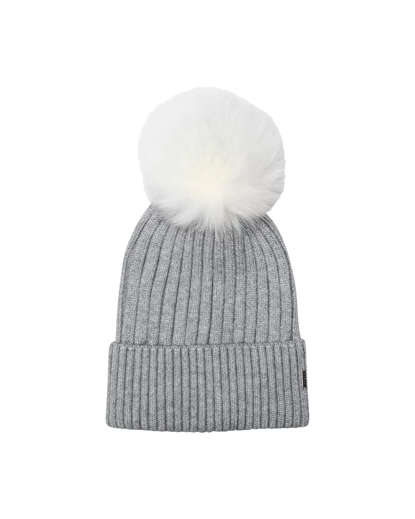 Bonnet femme hiver GORSKI Montréal - Laine mélangée à reflets métallisés, pompon doublure shearling agneau Toscana ultra-doux