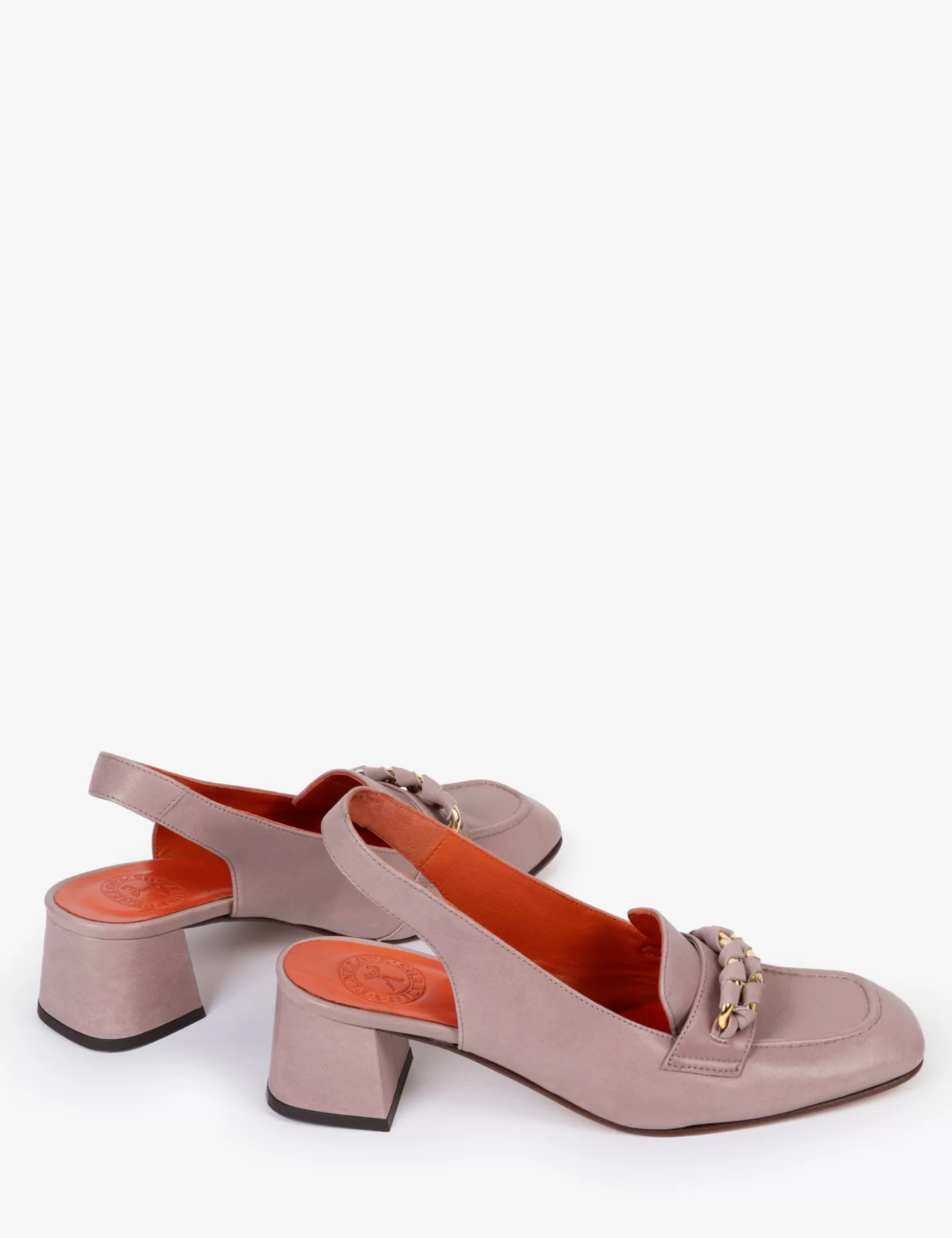 Mocassin élégant à talon Lorenzo - Cuir souple avec bride arrière | Promotion éclair sur les chaussures stylées