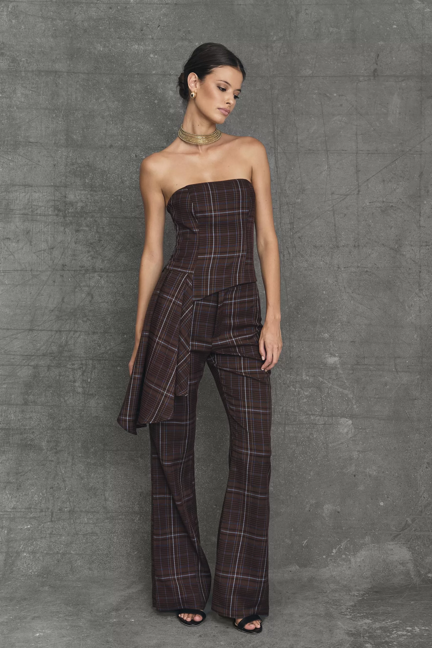 Miphai Pantalon Homme Classique en Tissu Oxford Brun Châtaigne - Style Intemporel Confortable