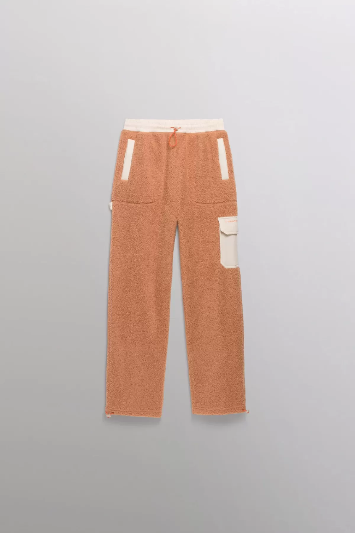 Pantalon droit mixte en doudou sherpa - Coupe classique deux tons - Collection déstockage Tetsuo x Gertrude