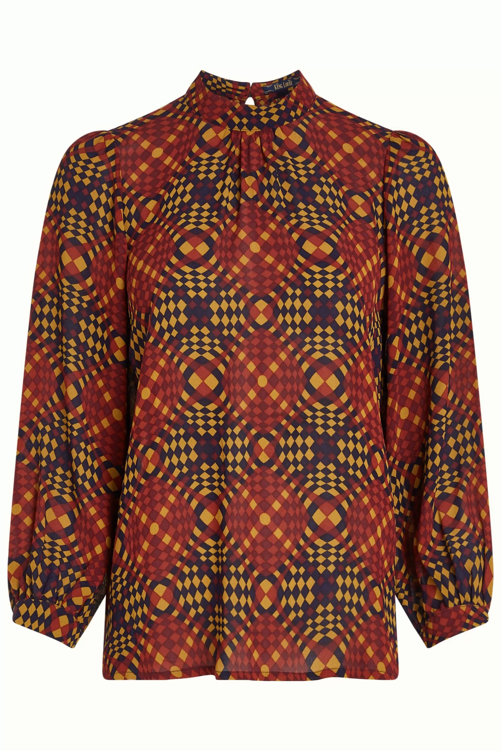 Découvrez l'élégance décontractée - Haut Phoebe King Louie pour femme, broderie zesty rafraîchissante. Modèle confortable en lin respirant, coupe moderne pour sorties estivales. Disponible en coloris vibrants.